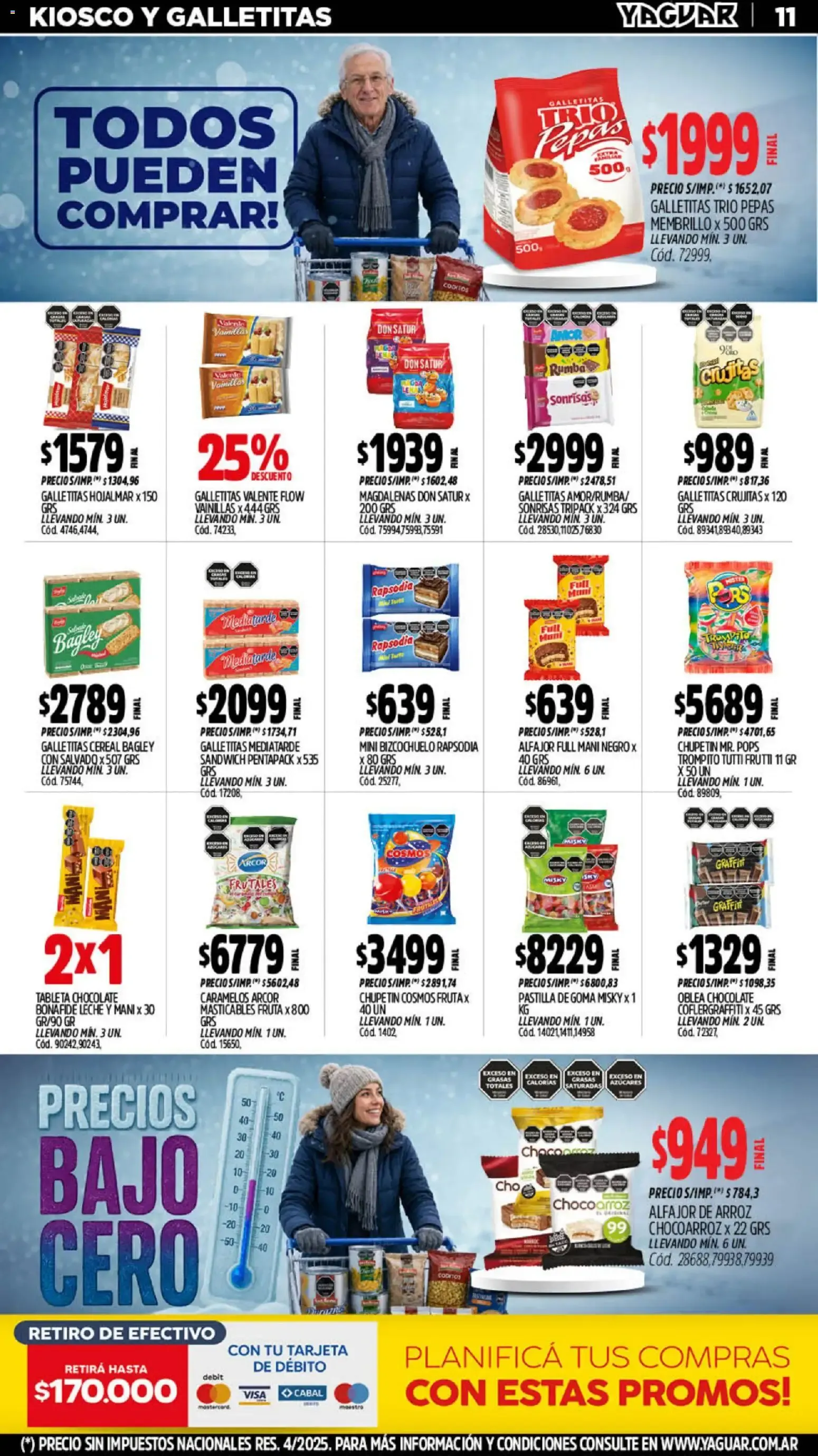 Ofertas de Mayorista Yaguar Precios Bajo Cero 20 de julio al 26 de julio 2026 - Página 11 del catálogo