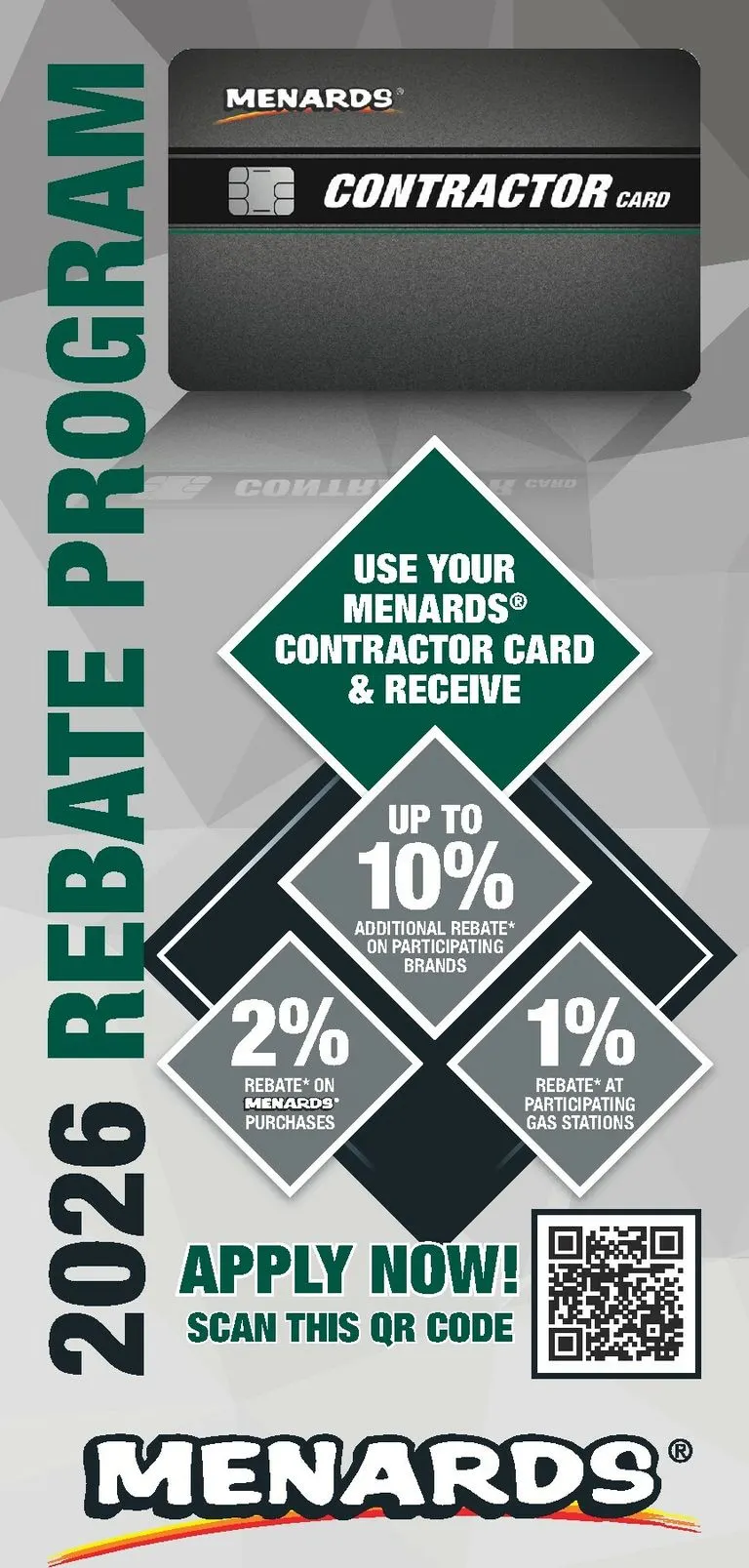 Weekly ad Current Menards - Contractor Card leaflet valid from Thursday 01/01/2026 to Thursday 12/31/2026 from January 1 to December 31 2026 - Page 1
