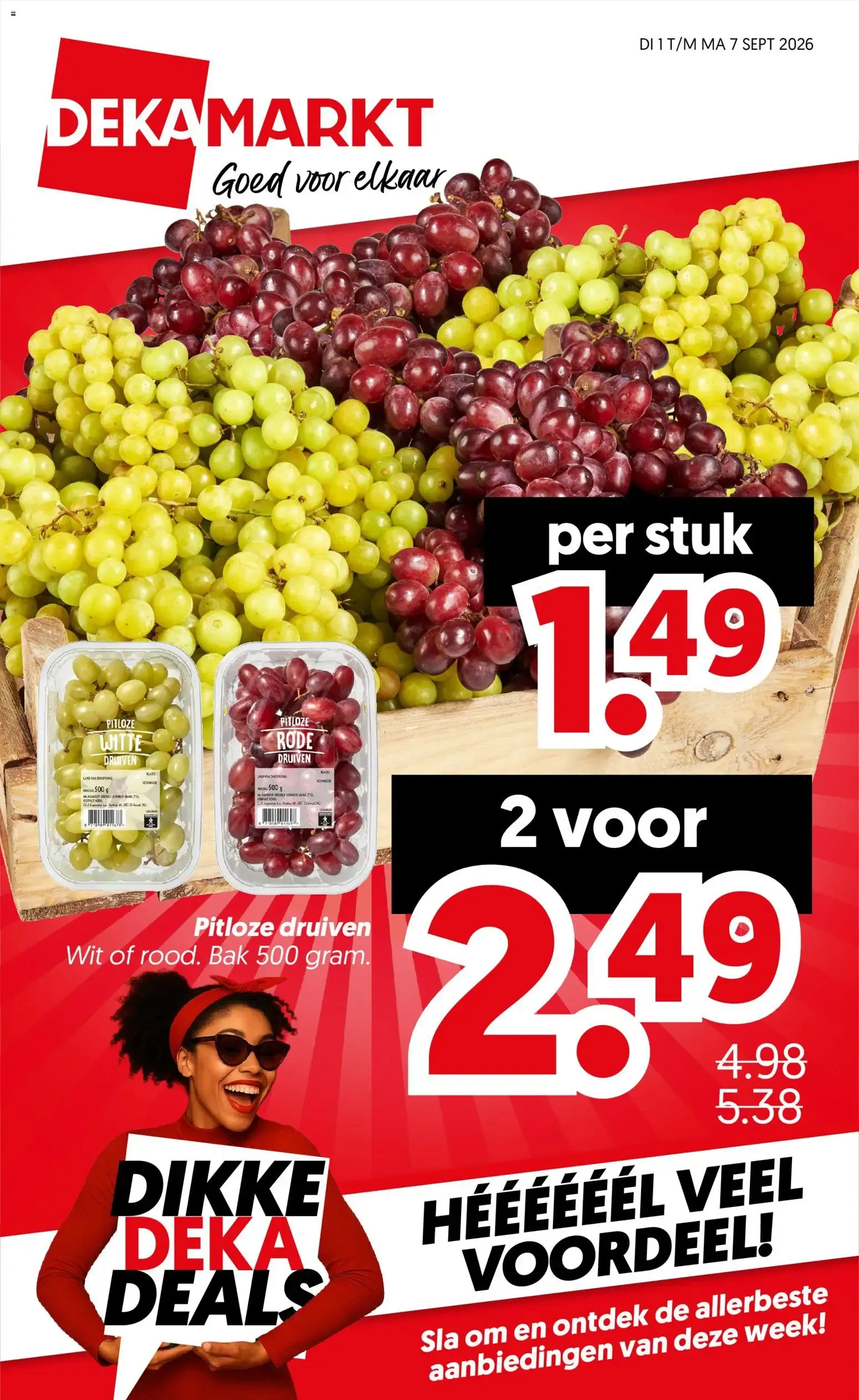 Dekamarkt folder vanaf 01-09-2026 || NIEUWE van 1 september tot 7 september 2026 - Folder pagina 1