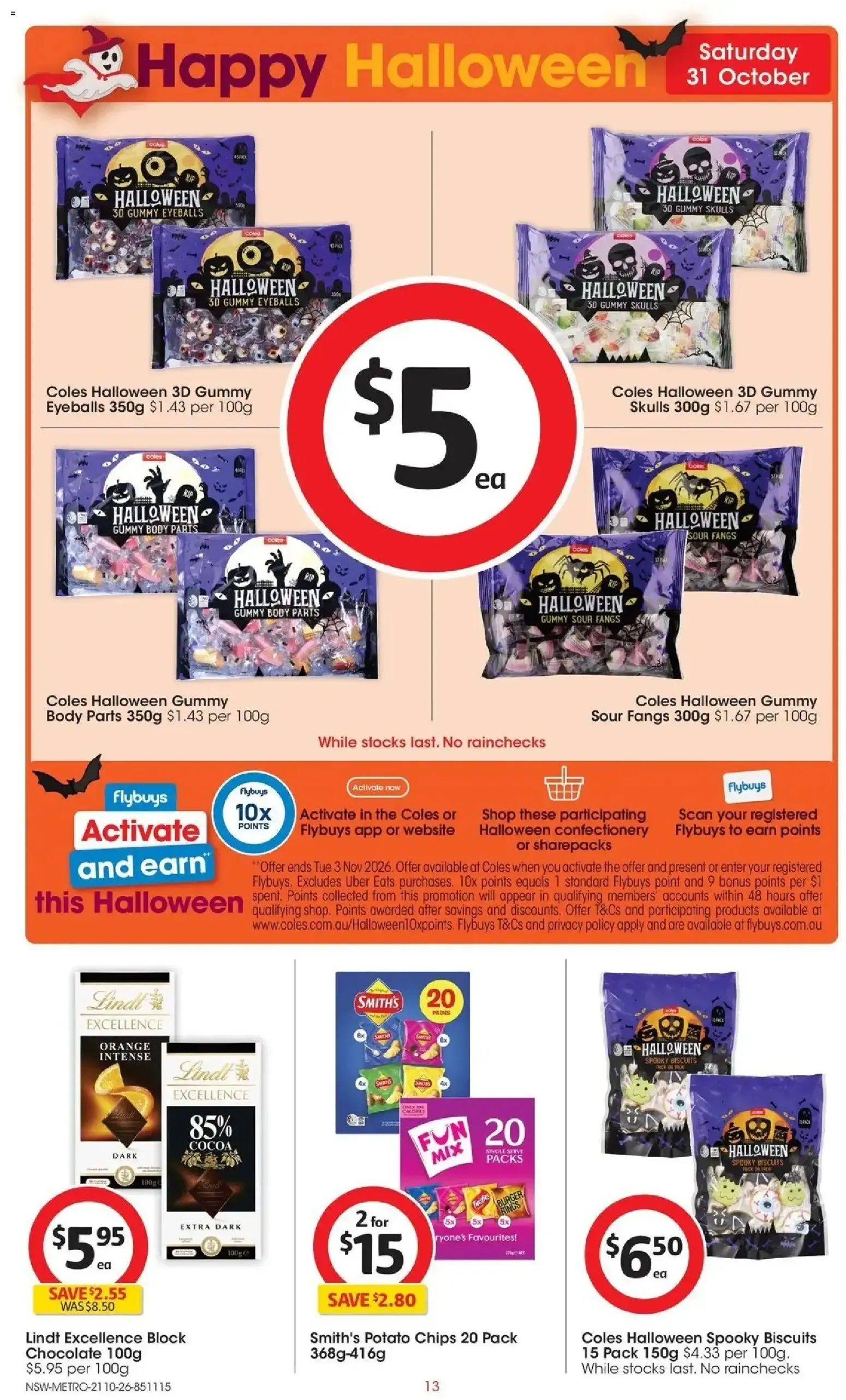 Coles Halloween π» catalogue from 21/10/2026 - Catalogue valid from 21 October to 27 October 2026 - page 13