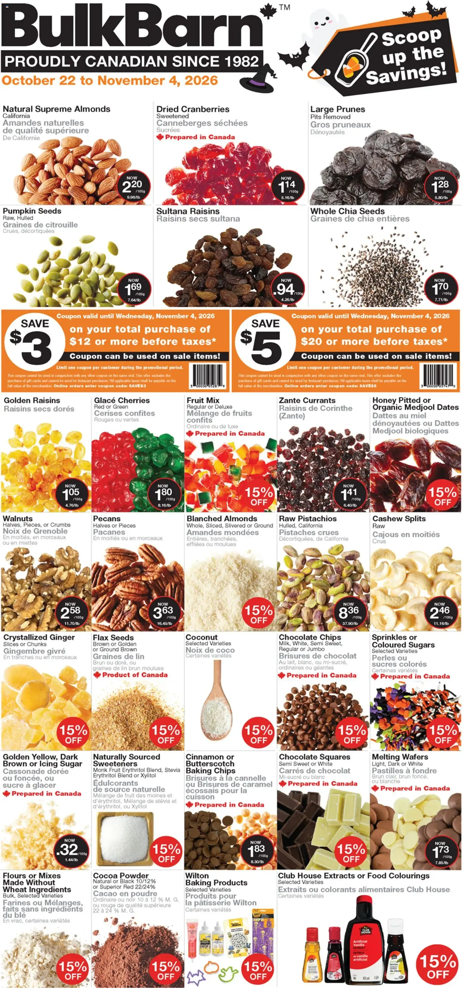 Bulk Barn circulaire from Oct 22, 2026 > weekly specials & deals from October 22 to November 4 2026 - flyer page 1