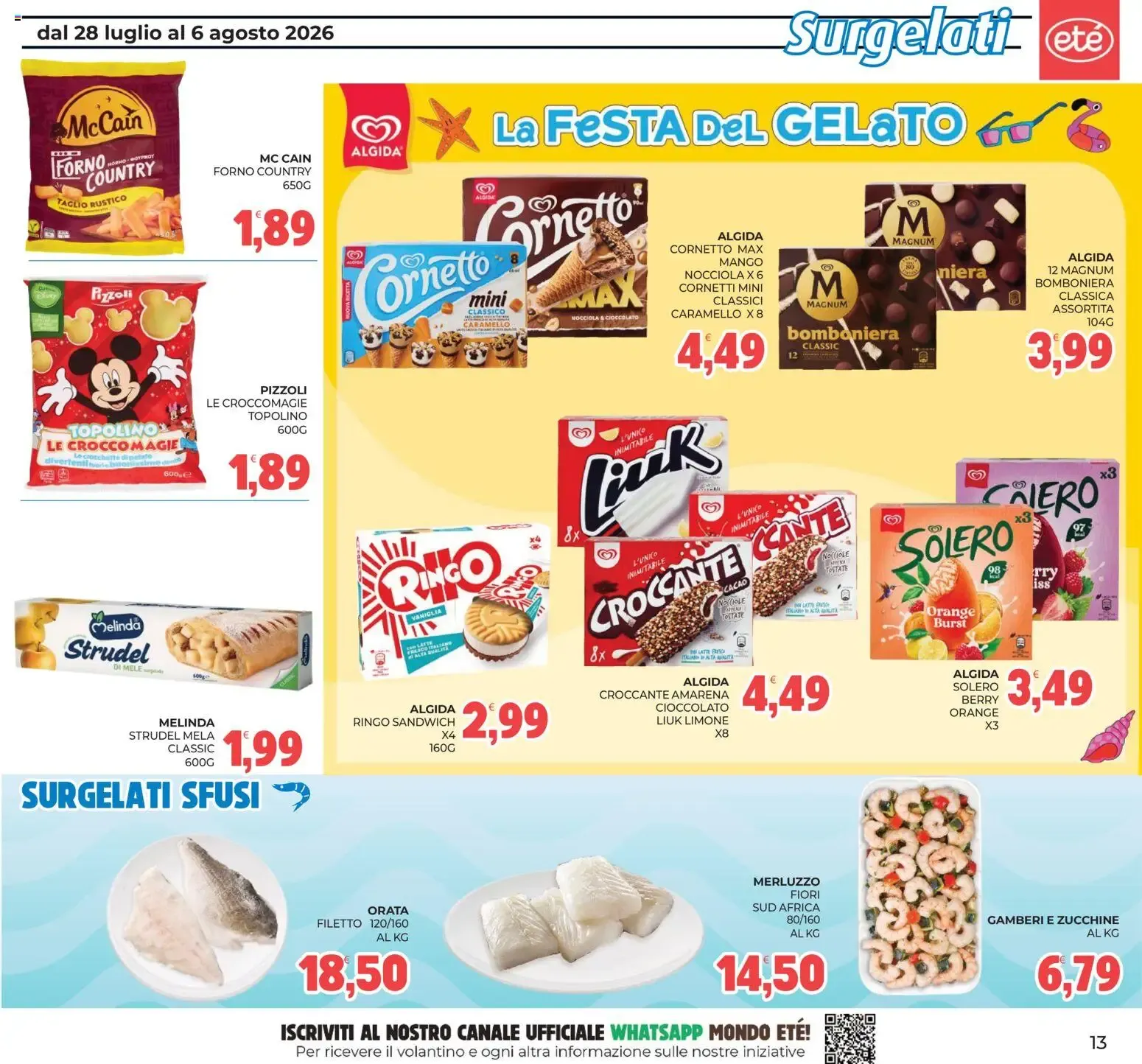 Eté volantino dal 28/07/2026 - online Offerte da 28 luglio a 6 agosto di 2026 - Pagina del volantino 13