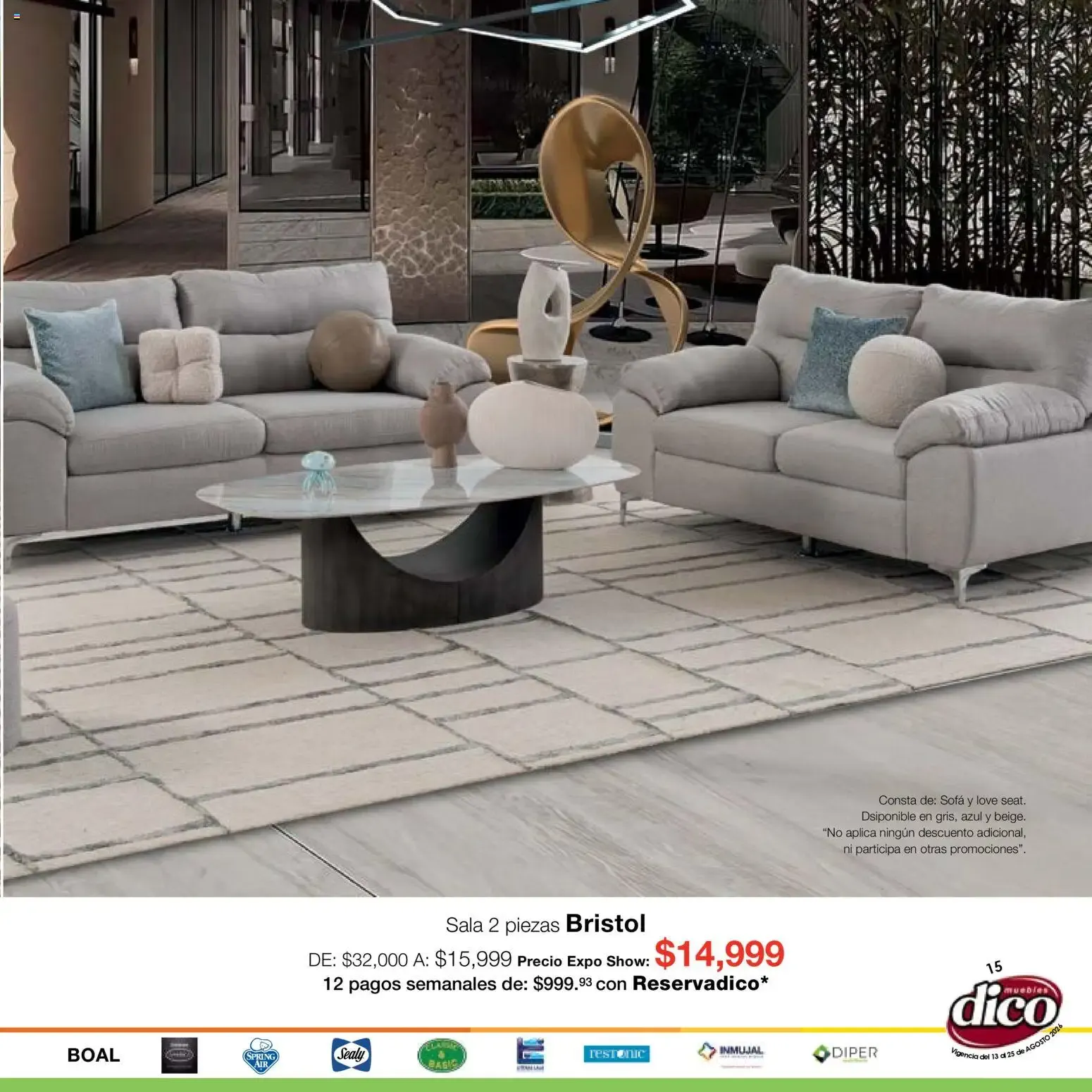 Catálogo de Muebles Dico catálogo Expo Show (13/08/2026 - 25/08/2026) - catálogo en línea 13 de agosto al 25 de agosto 2026 - Pagina 15