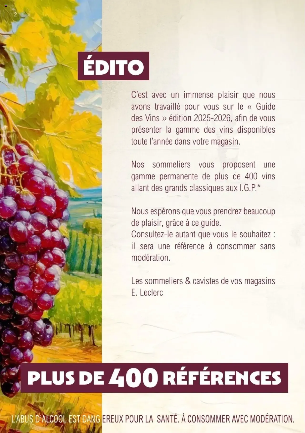 Le Guide des Vins 2025-2026 du 1 septembre au 31 décembre 2026 - Catalogue page 2