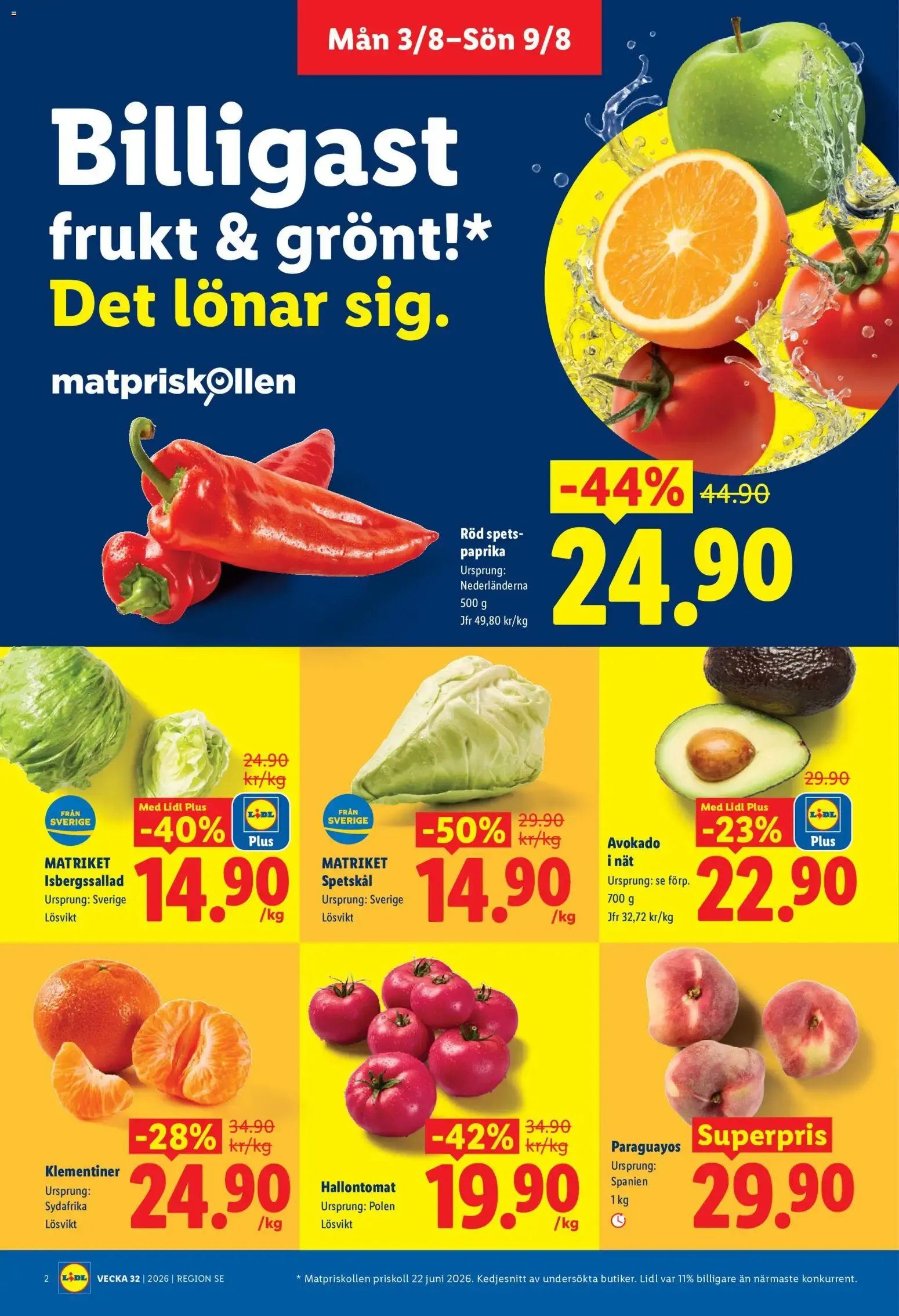 Lidl erbjudanden från 03/08/2026 - 09/08/2026 > Reklamblad nuvarande rabatter från 3 augusti till 9 augusti 2026 - Reklamblad sidor 2