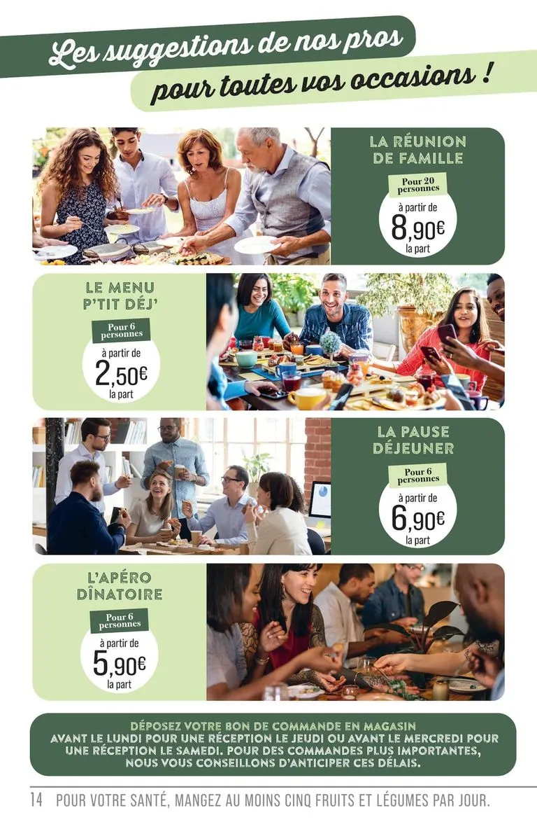 Current Match - Carte Traiteur leaflet valid from du mardi 31/03/2026 to du dimanche 27/09/2026 du 31 mars au 27 septembre 2026 - Catalogue page 14