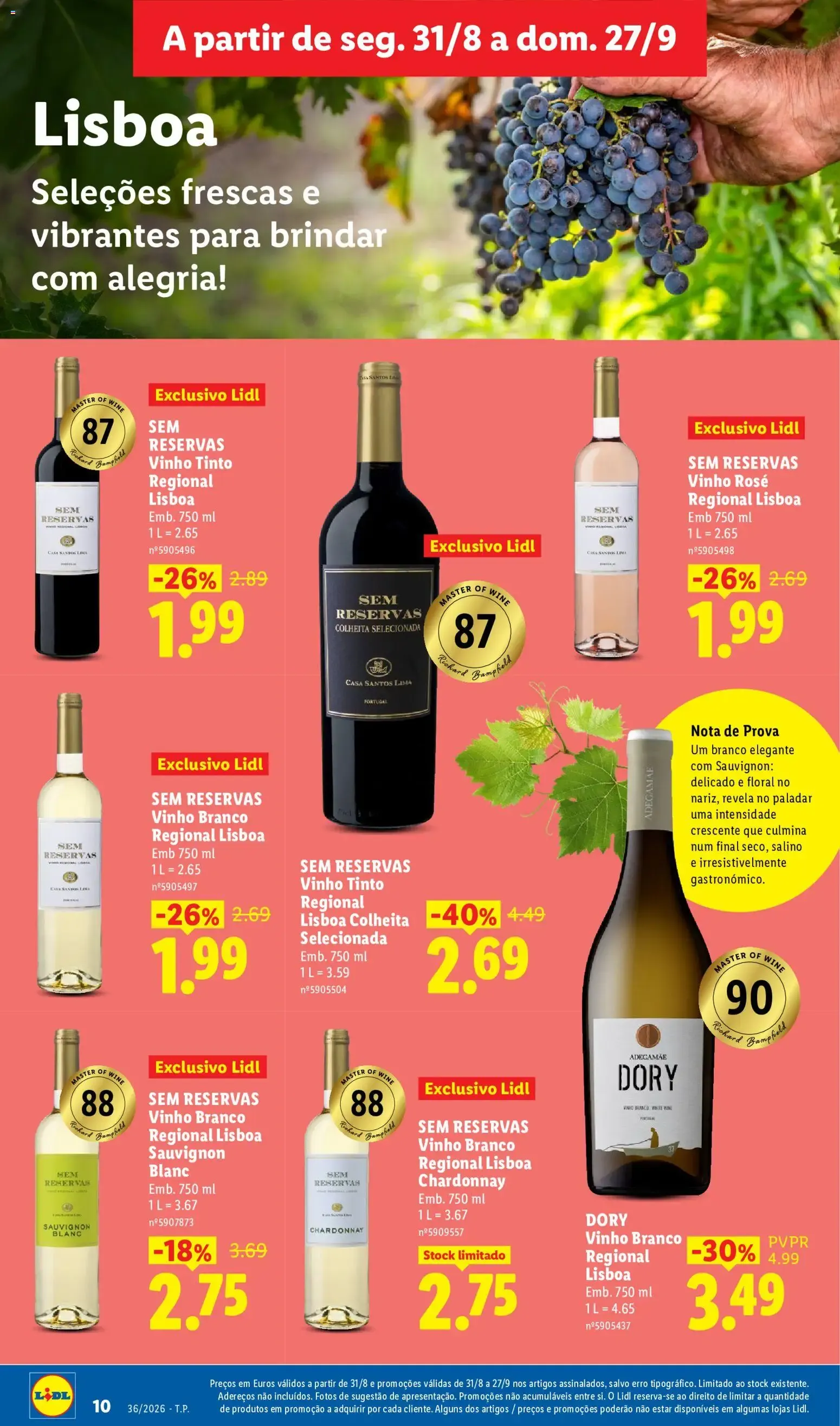 Folheto VINHOS & QUEIJOS ENCHIDOS de 31 de agosto até 27 de setembro 2026 - Pagina 10