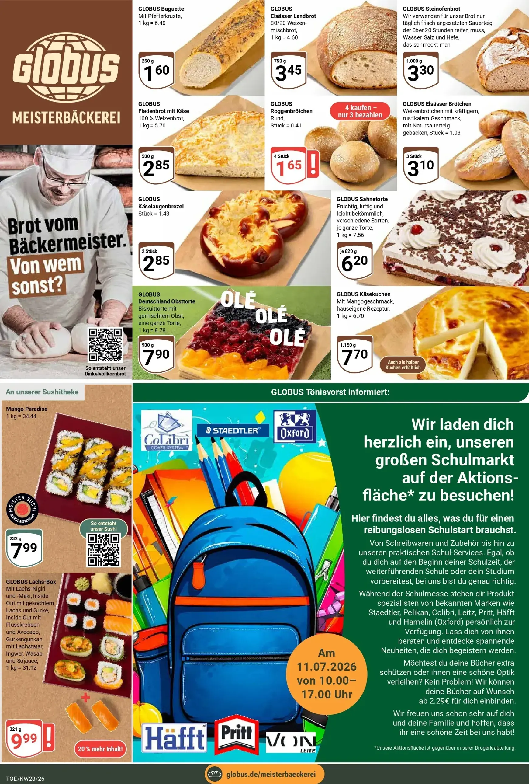 Globus - Tönisvorst Prospekt – von Montag 06.07.2026 bis Samstag 11.07.2026 von 6. Juli bis 11. Juli 2026 - Prospekt seite 11