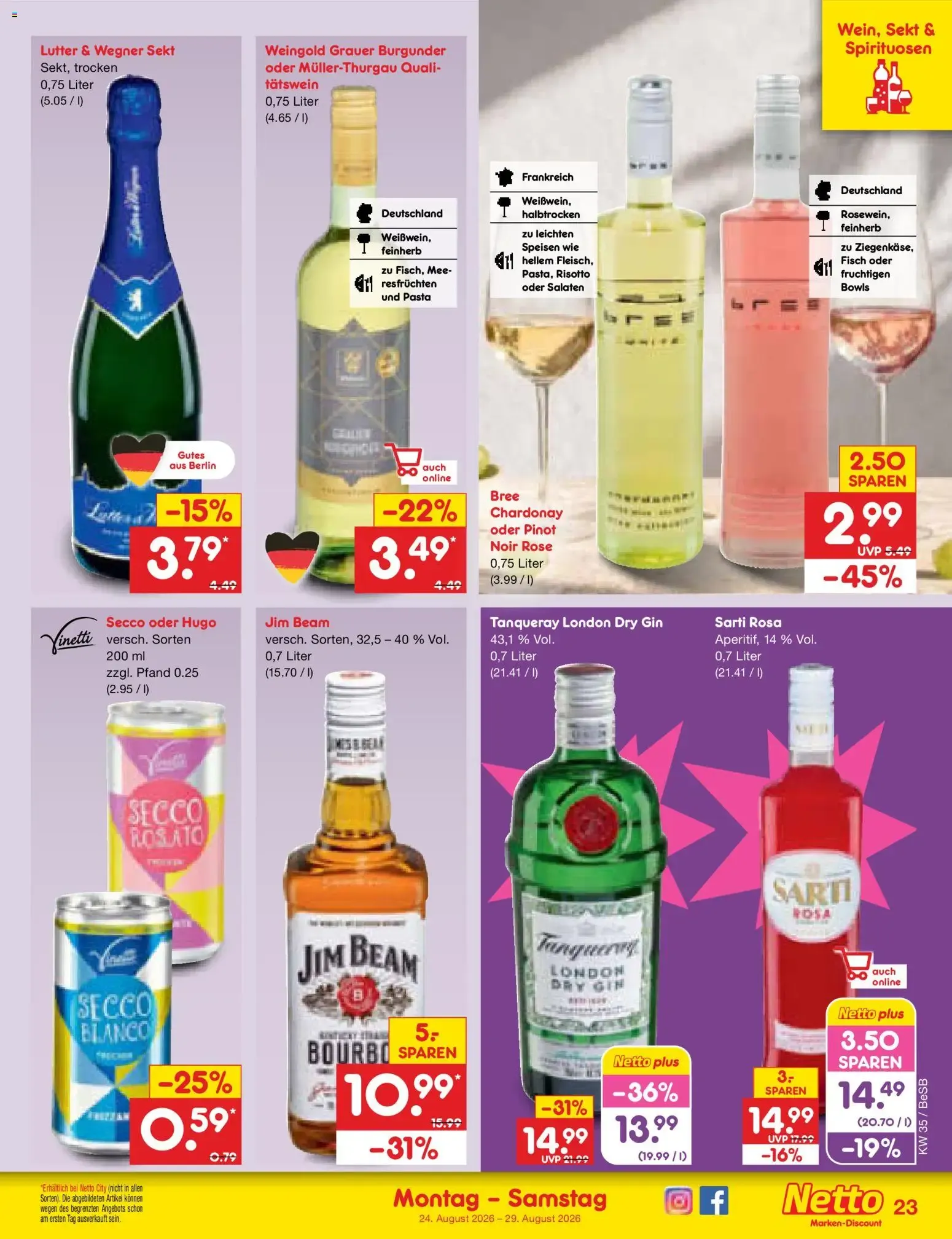 Netto Marken-Discount Prospekt (ab 24.08.2026) » Angebote von 24. August bis 29. August 2026 - Prospekt seite 35