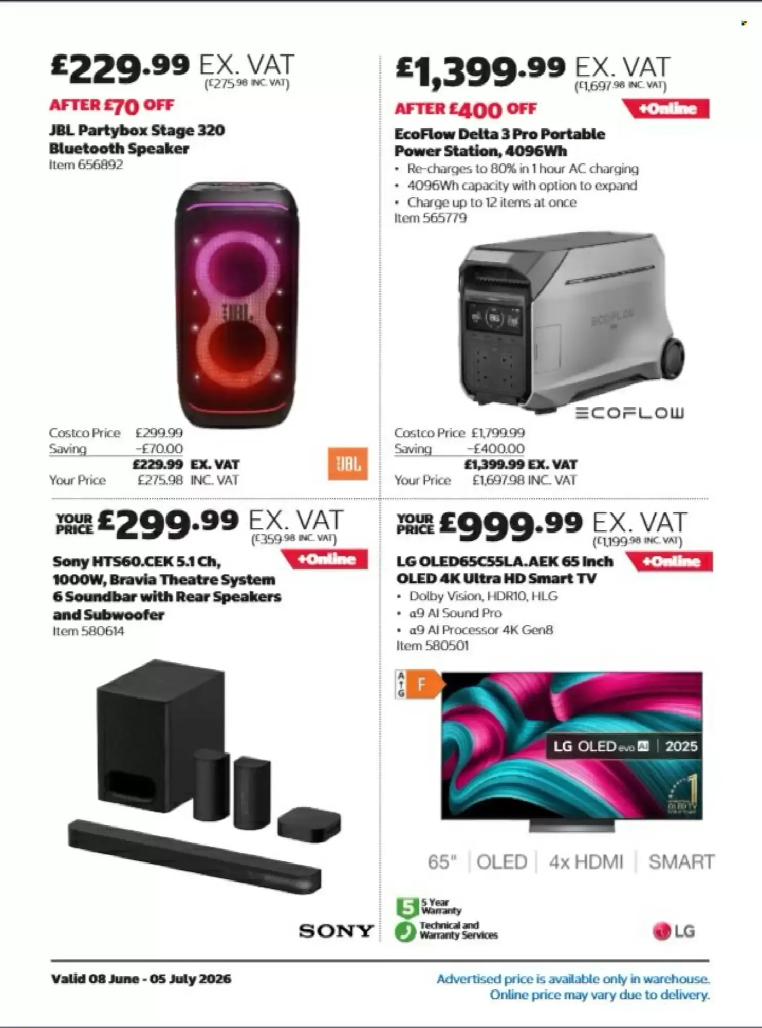 Costco leaflet from 8 June to 5 July 2026 - Catalogue Page 4