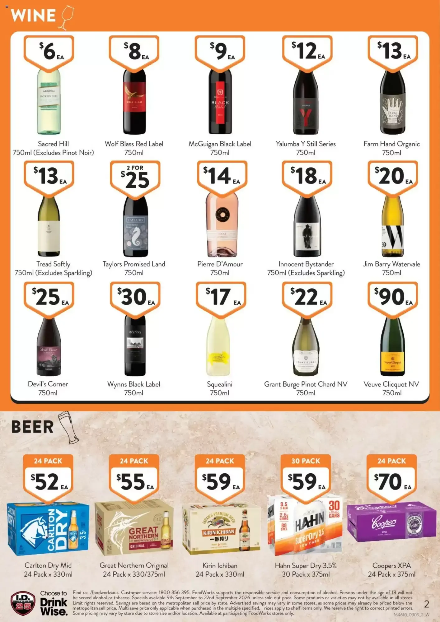 Foodworks Liquor Catalogue - Catalogue valid from 9 September to 22 September 2026 - page 2