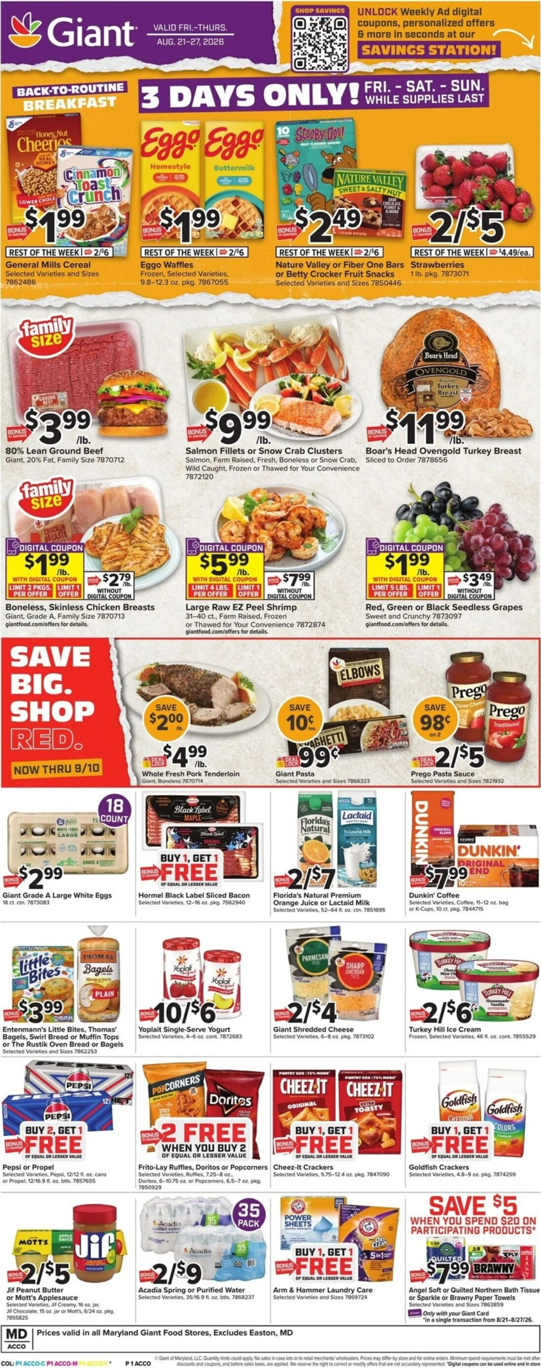 Current Giant leaflet valid from Friday 08/21/2026 to Thursday 08/27/2026