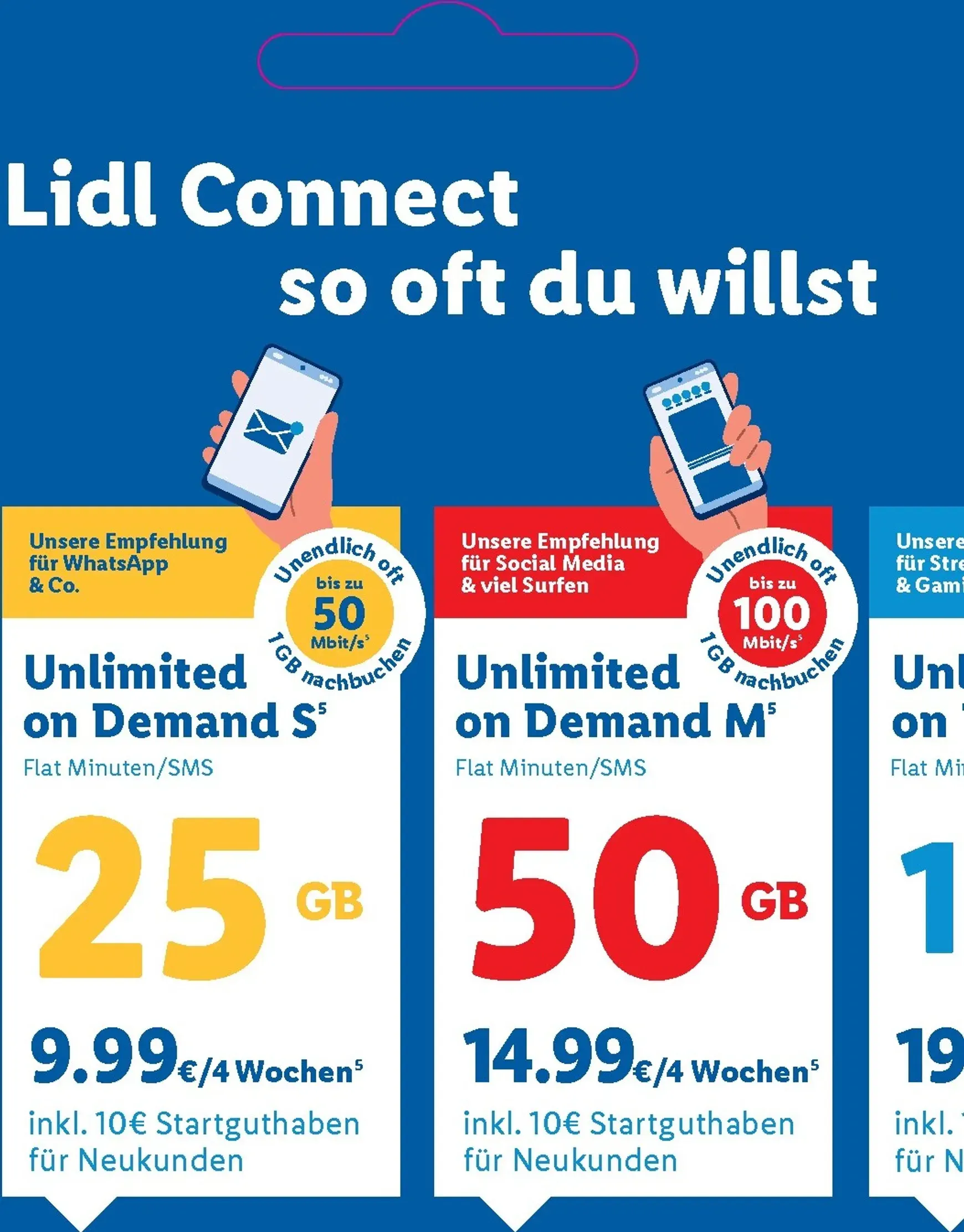 Lidl Connect - Tarif Übersicht von 1. Oktober bis 31. August 2026 - Prospekt seite 8
