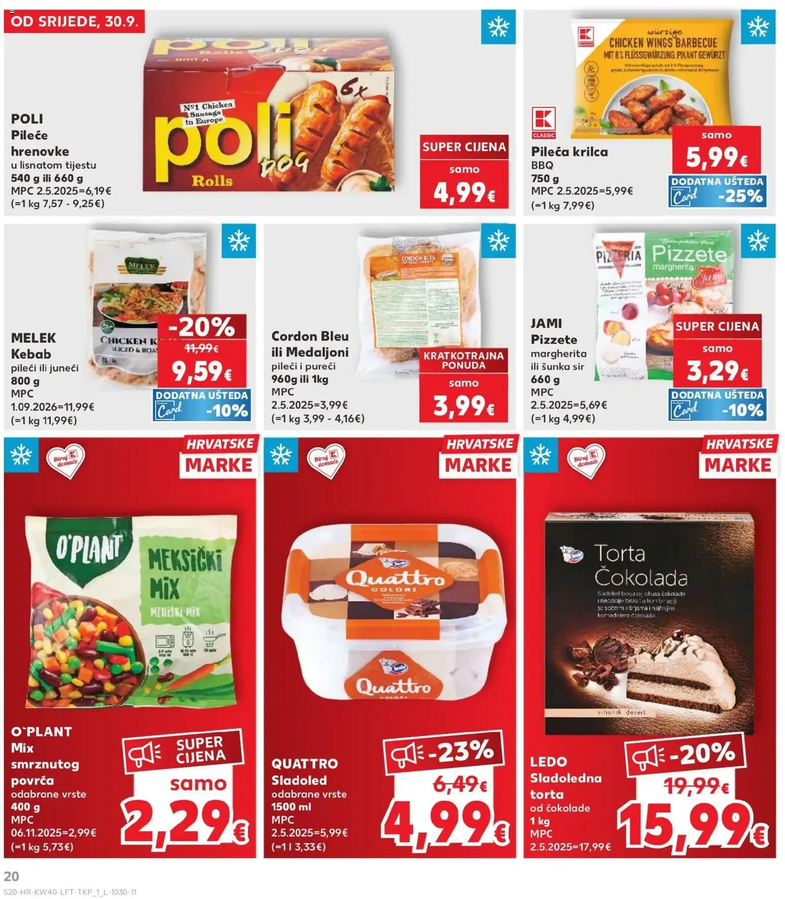 Katalog Kaufland Katalog novi od 30.09.2026 na listanje > letak digitalni od 30. rujna do 6. listopada 2026. - Pregled Stranica 20