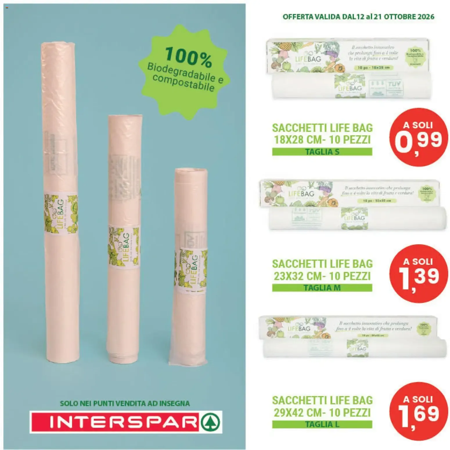 LIFEBAG: Il sacchetto innovativo che prolunga fino a 4 volte la vita di frutta e verdura! da 5 ottobre a 21 ottobre di 2026 - Pagina del volantino 2