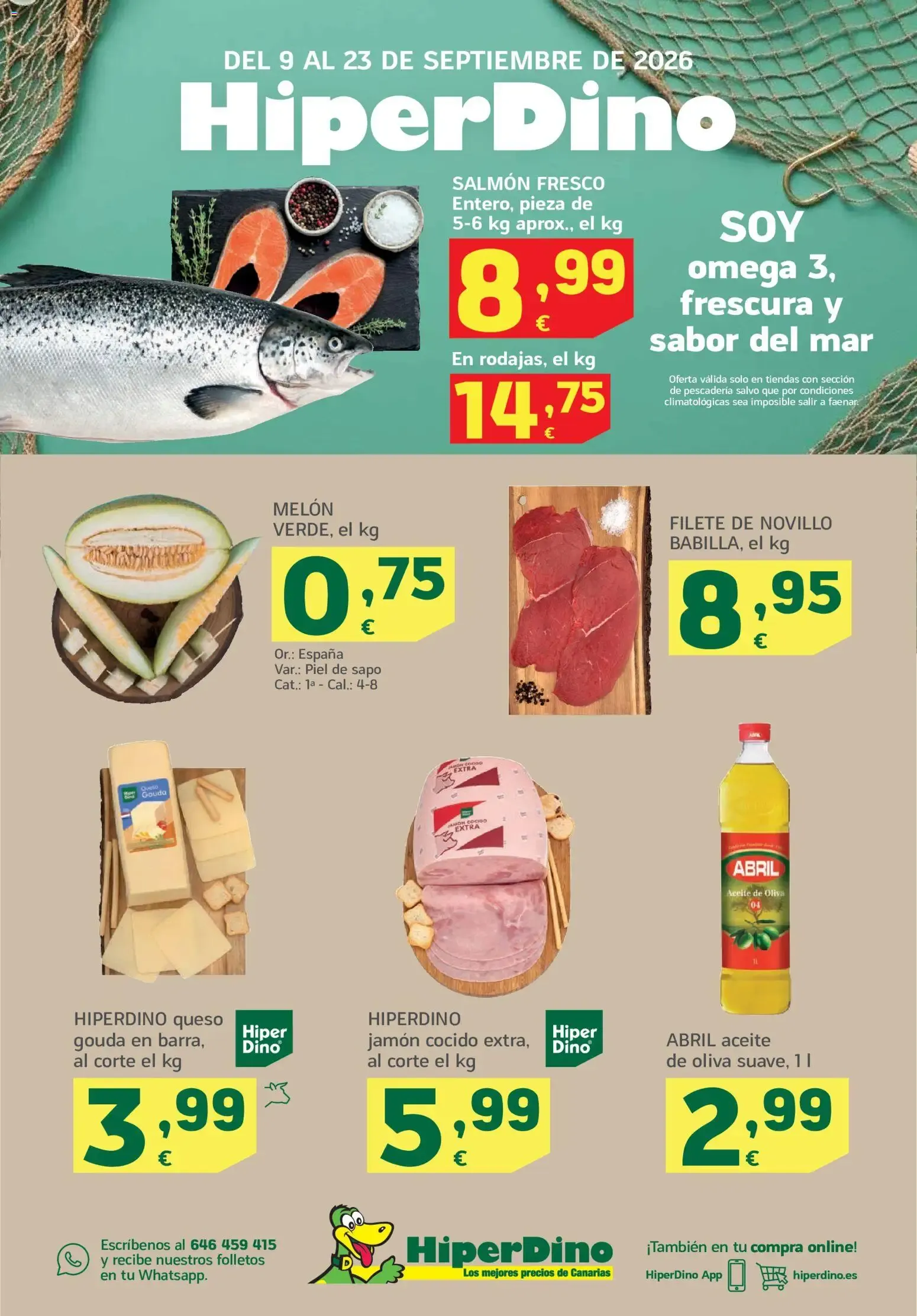 Catálogo de HiperDino folleto del 09/09/2026 (catálogo) 9 de septiembre al 23 de septiembre 2026 - Página 1