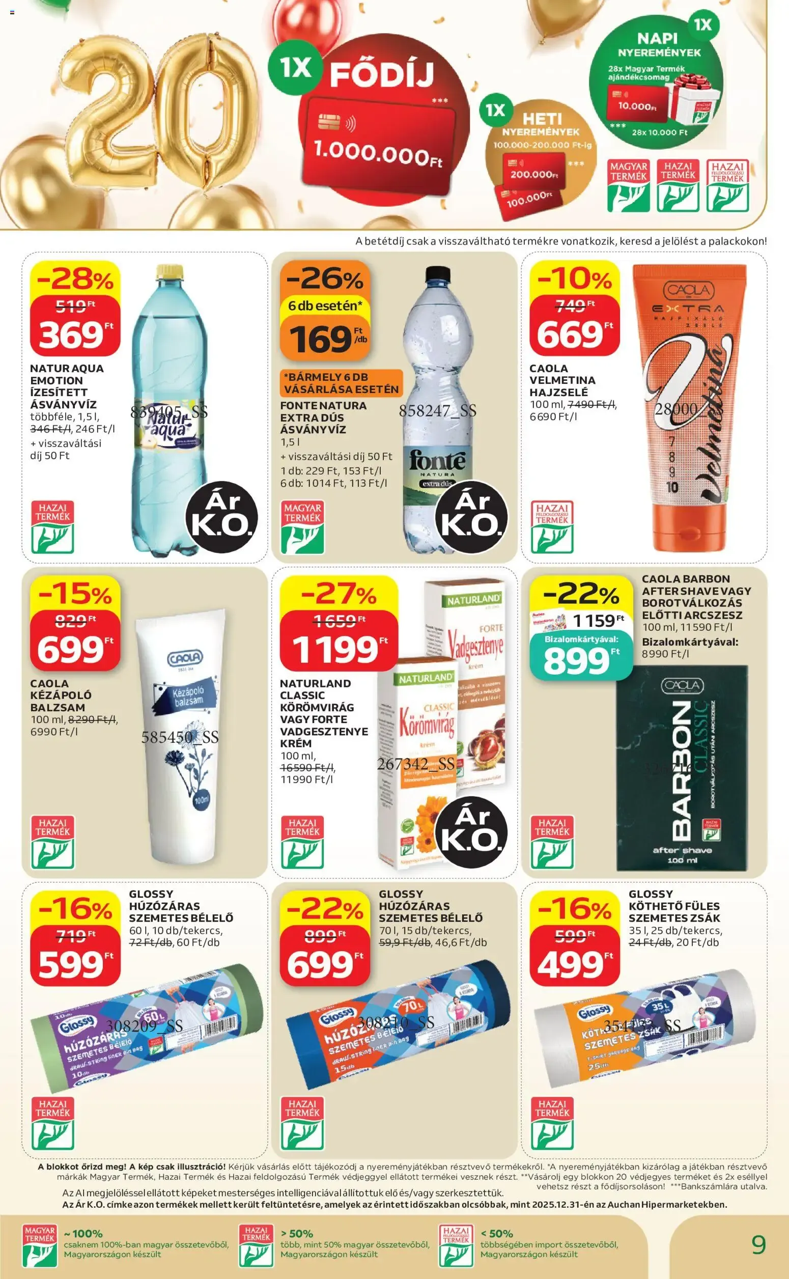 Katalógus Auchan Hazai termék ajánlatok - 2026.08.21. -tól/töl > akció, lapozható szórólap 🛍️ augusztus 21.-tól szeptember 2.-ig 2026. - Oldal 9