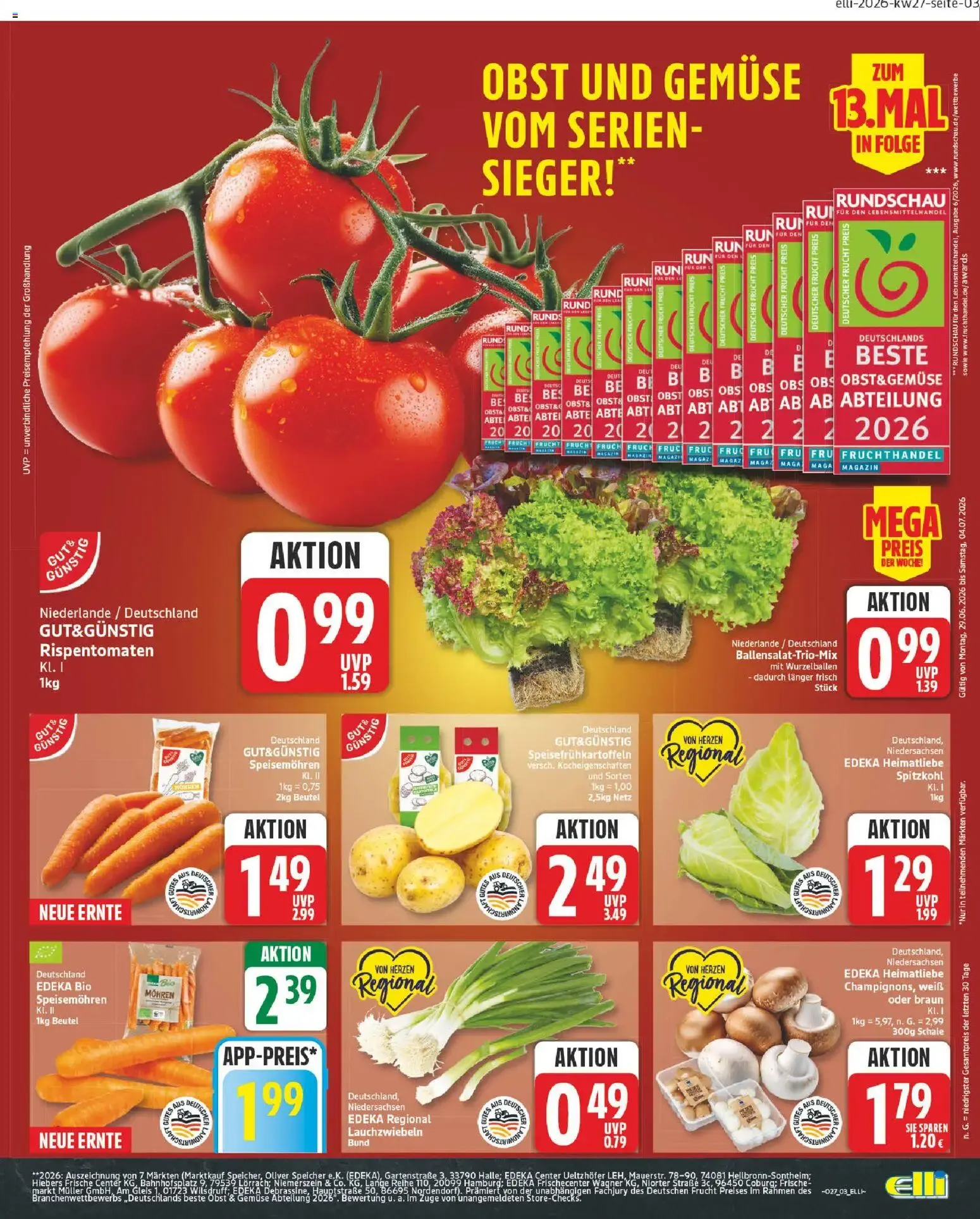 Aktuelle Elli Angebote von 29. Juni bis 4. Juli 2026 - Prospekt seite 3