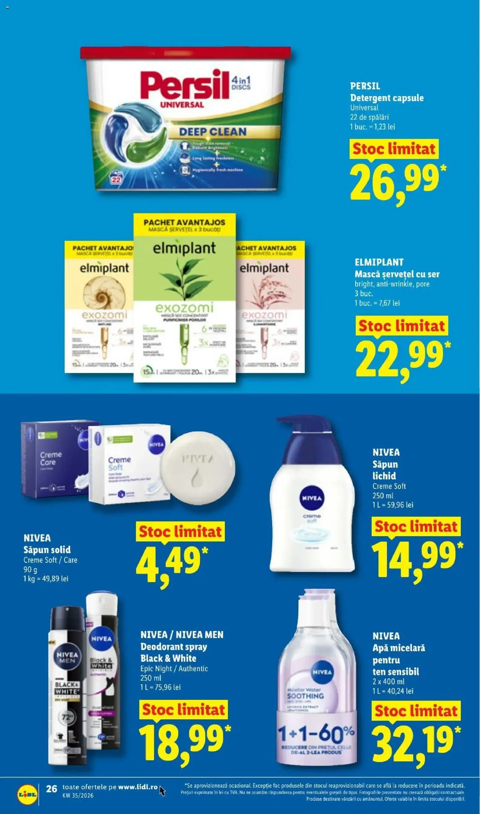 Catalog LIDL: Ieftin și înainte, și după ziua de salariu (Ofertas del 24 al 30 de agosto de 2026) de la 24 august până la 30 august 2026 - Revista Pagina 26