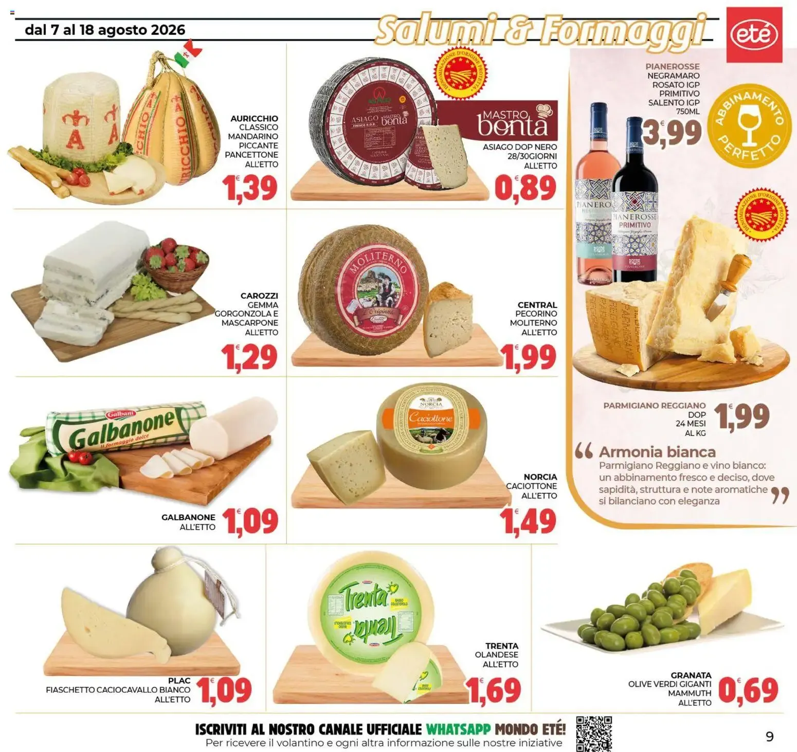 Eté volantino dal 07/08/2026 - online Offerte da 7 agosto a 18 agosto di 2026 - Pagina del volantino 9