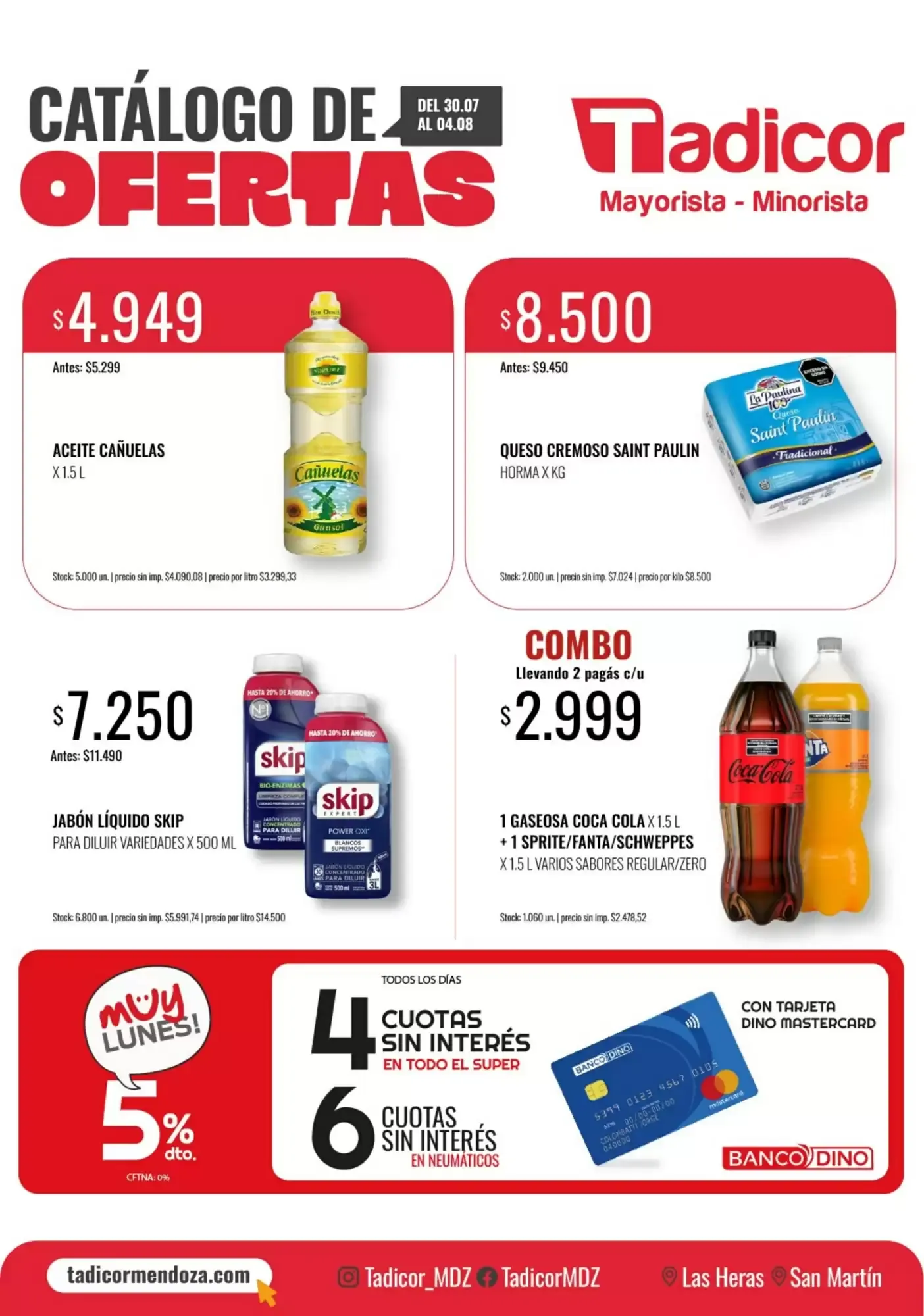 Ofertas de Catálogo de Ofertas Tadicor 30 de julio al 4 de agosto 2026 - Página 1 del catálogo