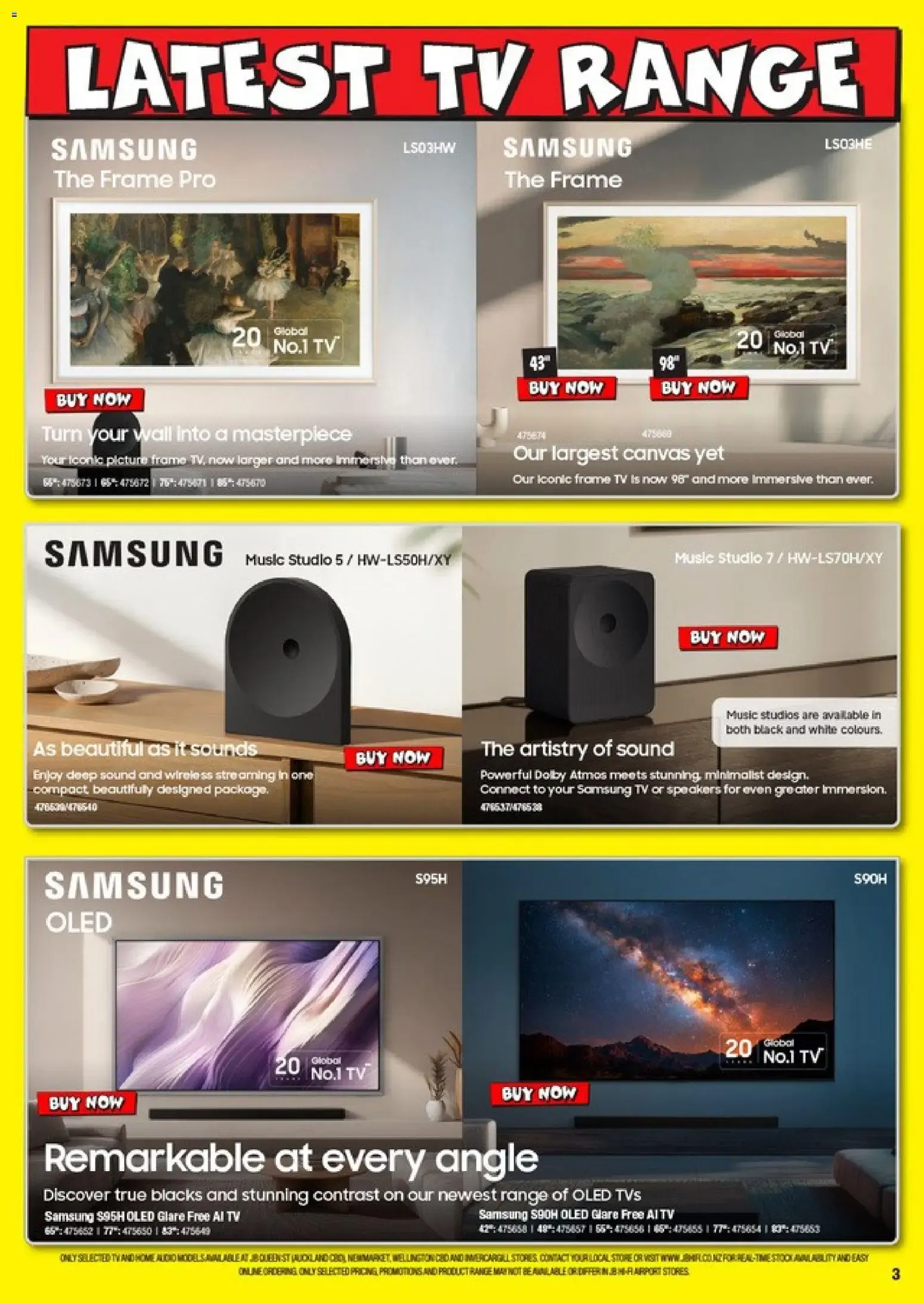 JB Hi-Fi Latest TV Range from 3 August to 31 October 2026 - Catalogue Page 3