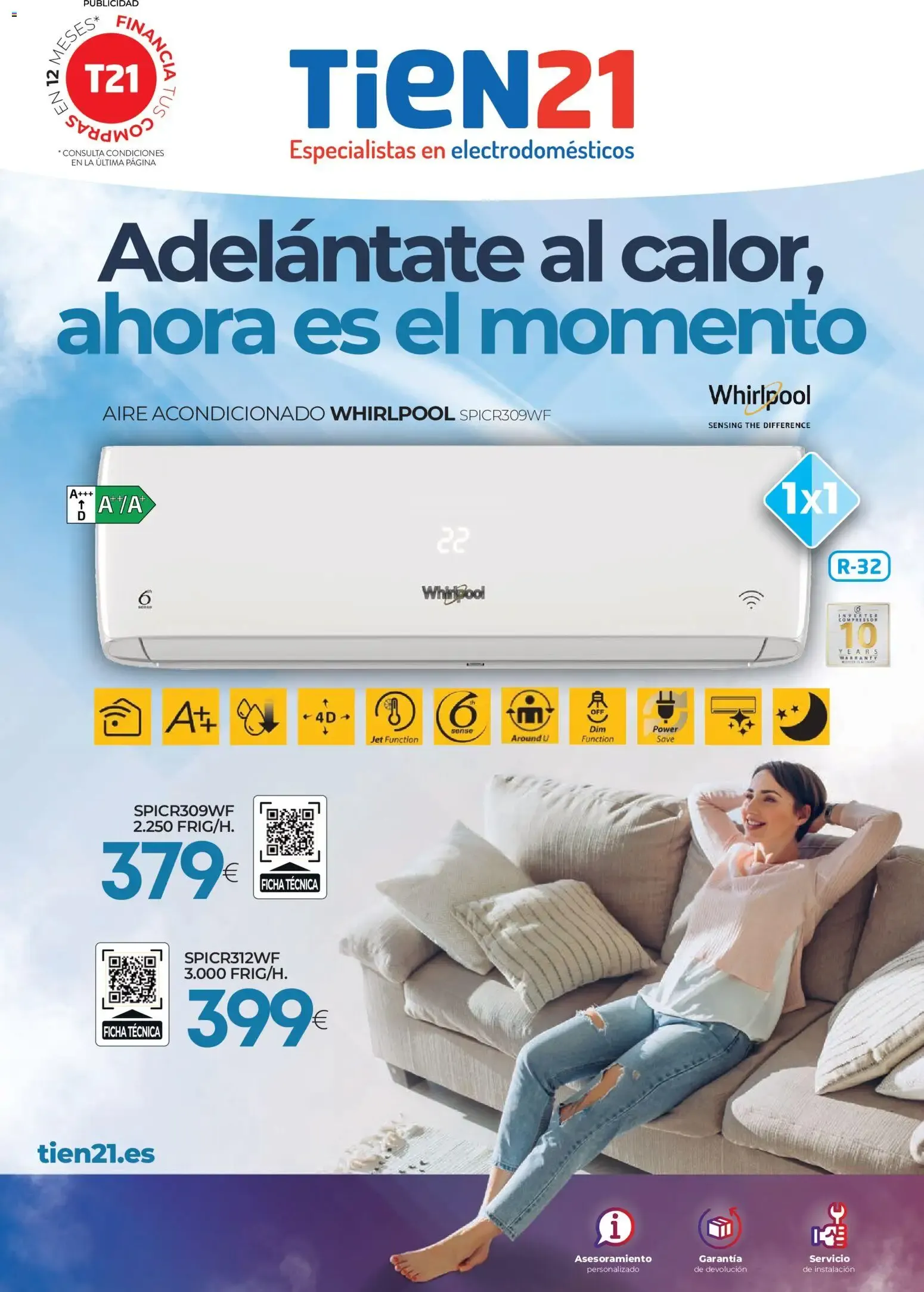 Catálogo de Tien 21 - Adelántate al calor, ahora es el momento (Aire Acondicionado Whirlpool) 13 de abril al 31 de julio 2026 - Página 1