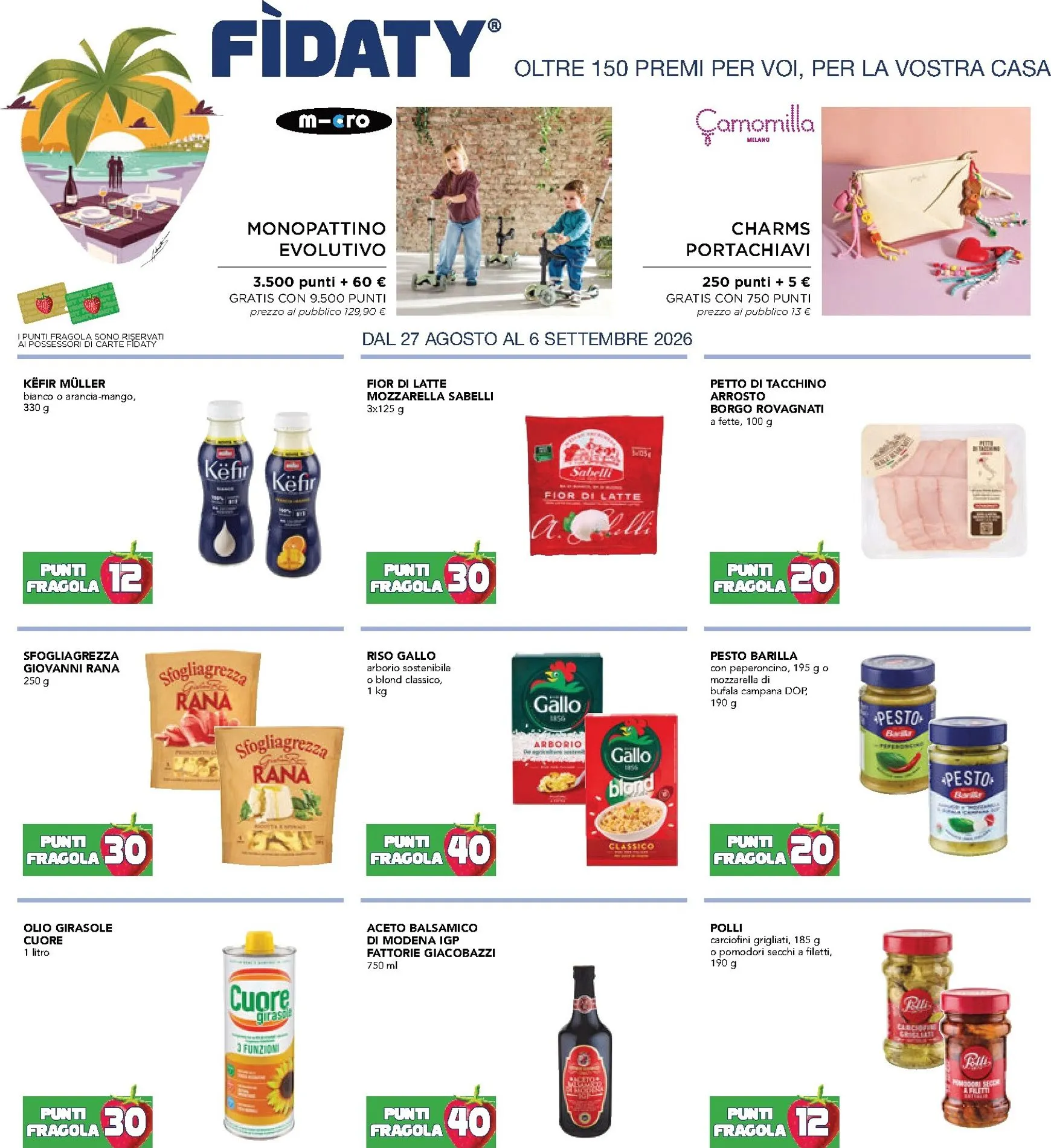 Fìdaty - Raccolta Punti Fragola da 27 agosto a 6 settembre di 2026 - Pagina del volantino 1