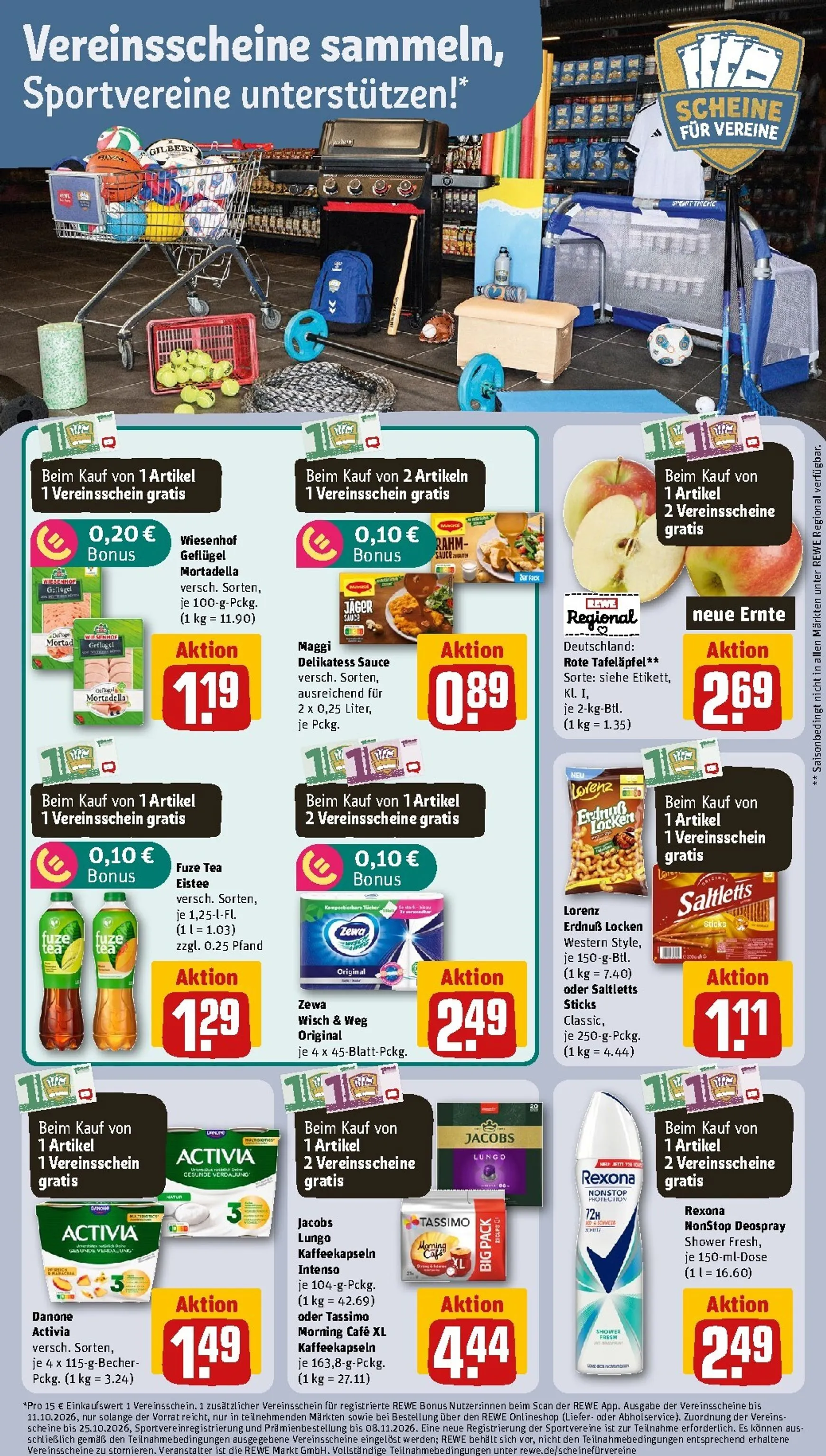 Die REWE Jubelwochen Mega Angebote, mega sparen! von 28. September bis 4. Oktober 2026 - Prospekt seite 9