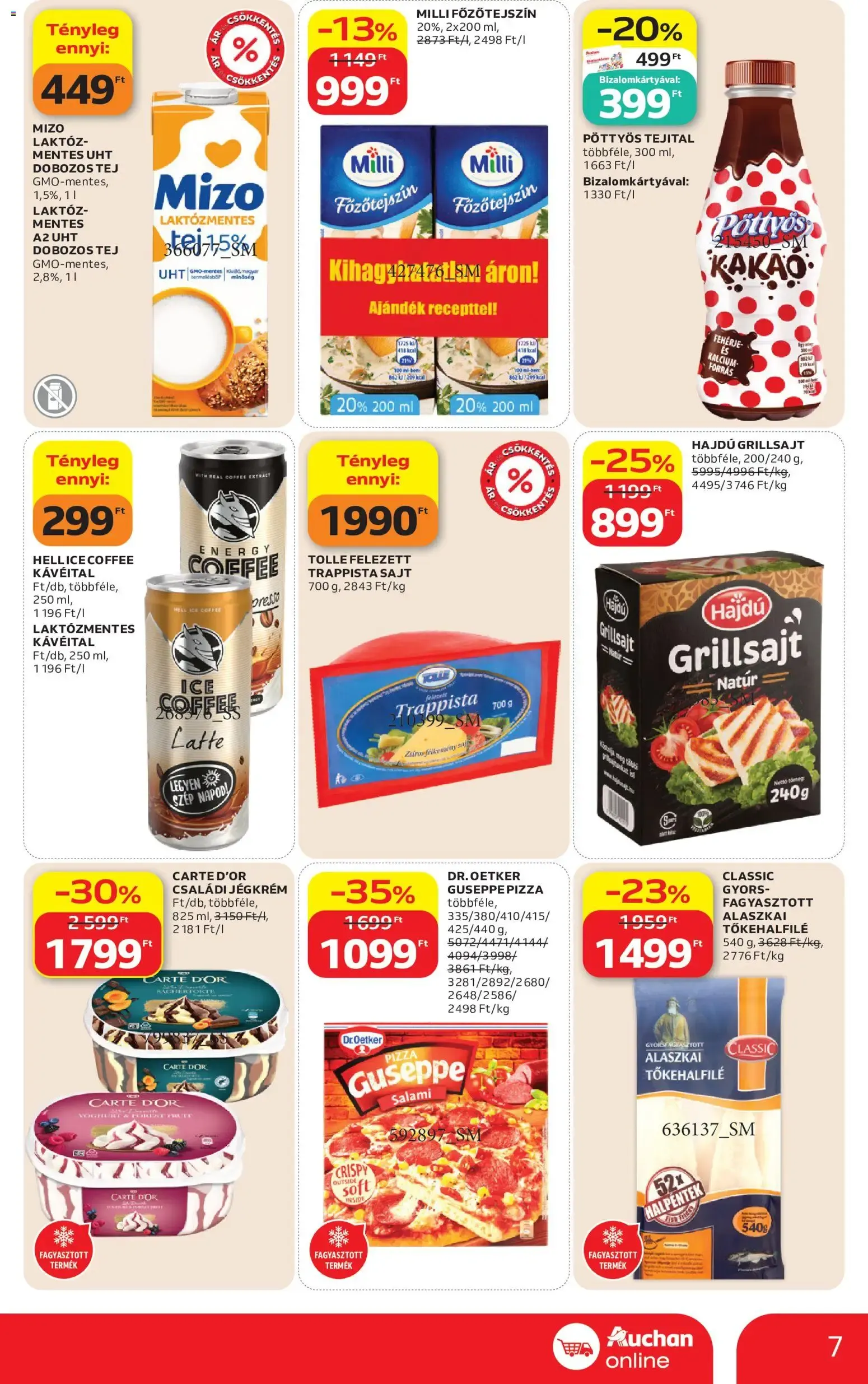 Katalógus Auchan Szupermarket akciós újság - 2026.07.23. -tól/töl > akció, lapozható szórólap 🛍️ július 23.-tól július 29.-ig 2026. - Oldal 7