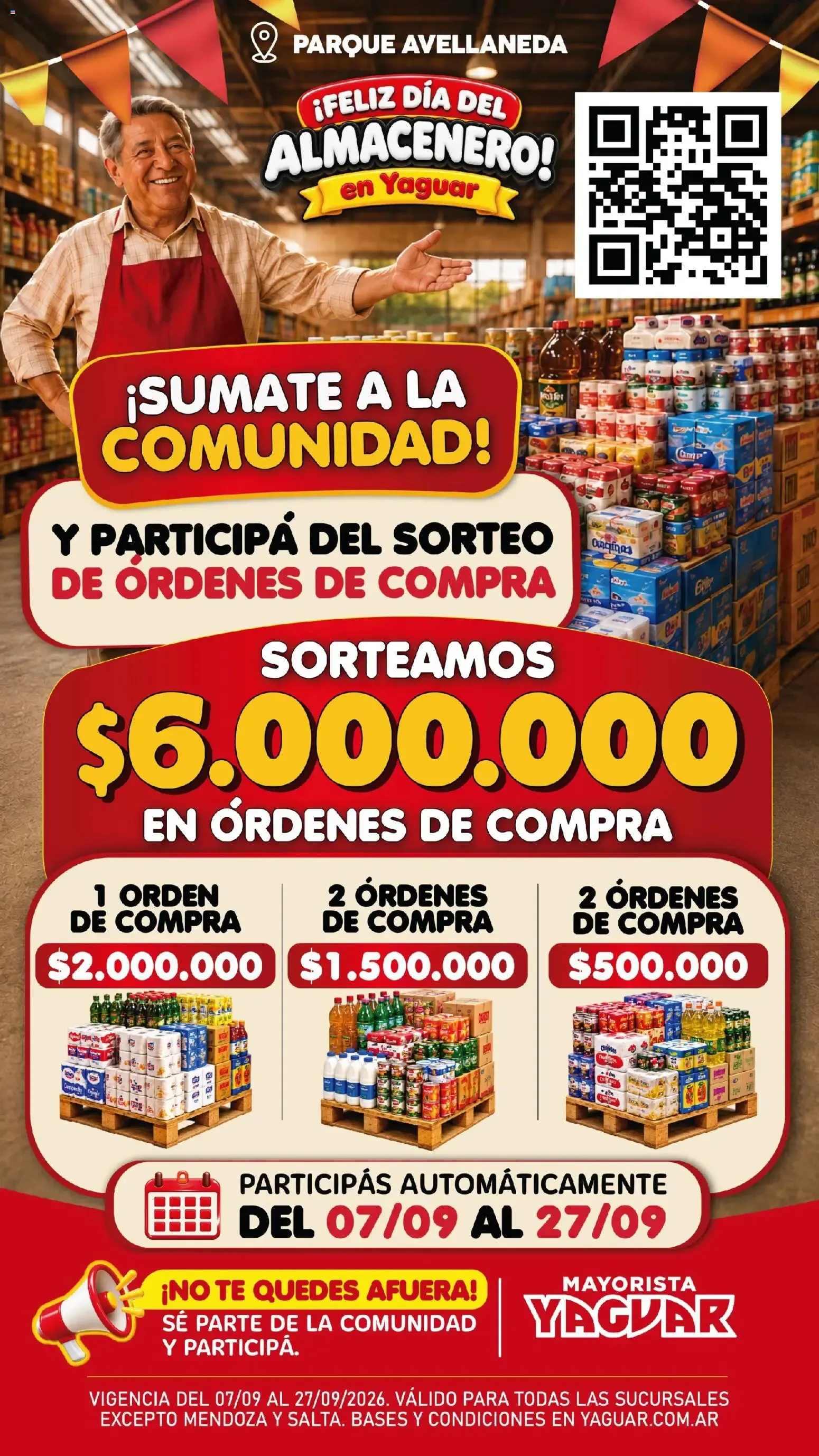 Ofertas de ¡FELIZ DÍA DEL ALMACENERO! en Yaguar 7 de septiembre al 27 de septiembre 2026 - Página 1 del catálogo