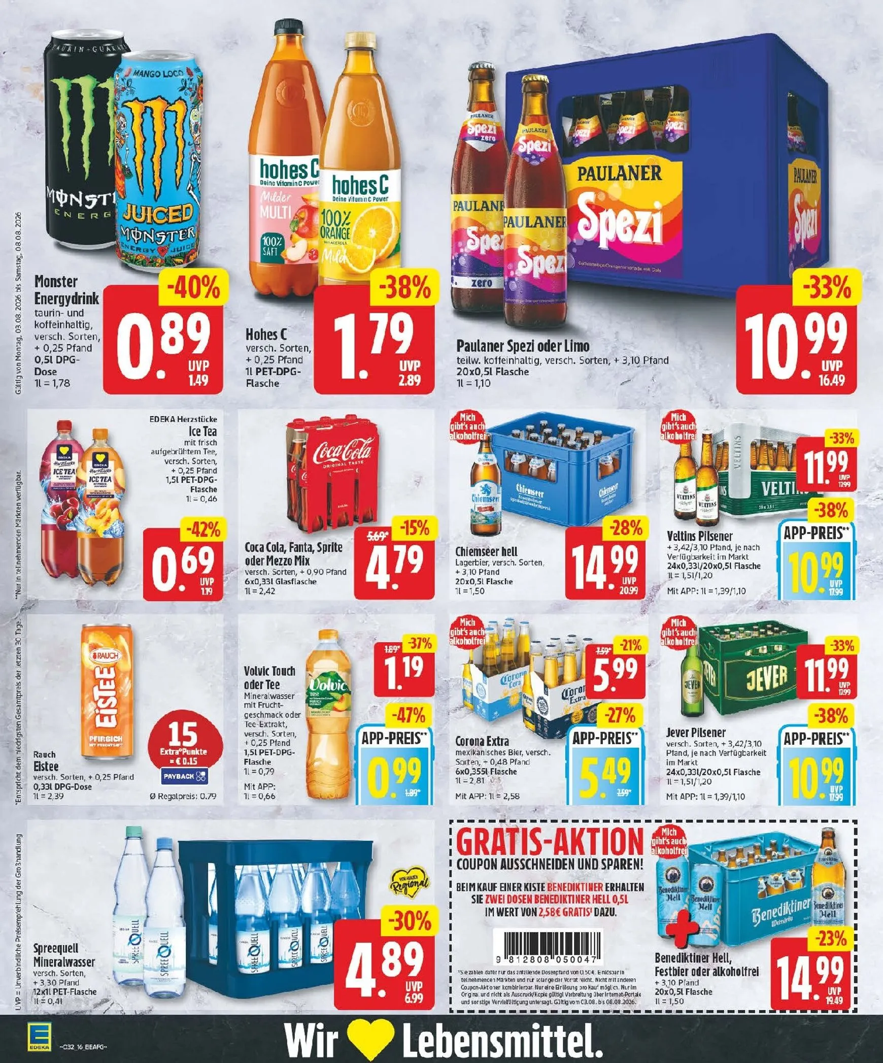 Edeka Prospekt nächste Woche – von Montag 03.08.2026 bis Samstag 08.08.2026 von 3. August bis 8. August 2026 - Prospekt seite 16