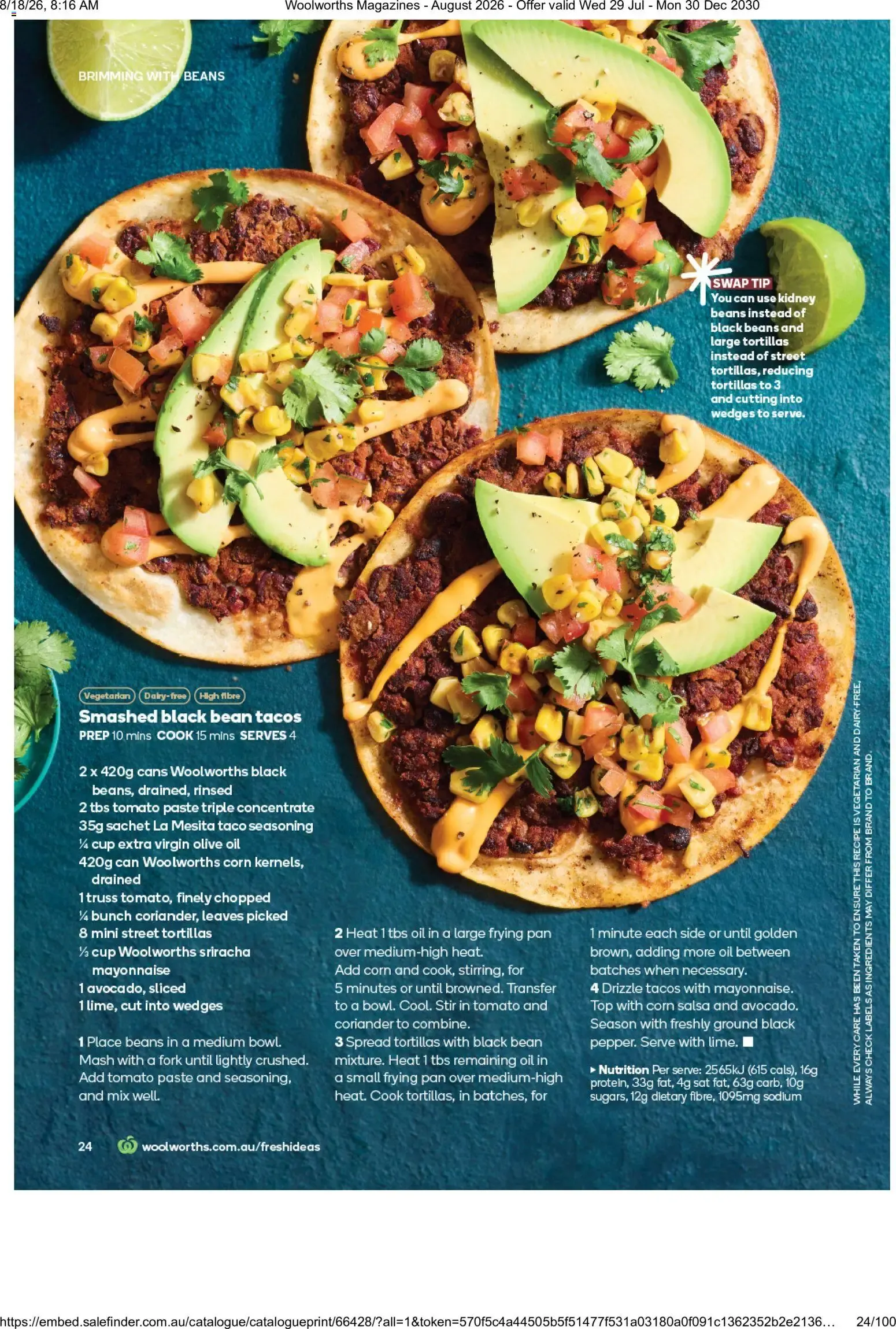 Woolworths Fresh Ideas - August 2026 - Catalogue valid from 29 July to 30 December 2030 - page 24