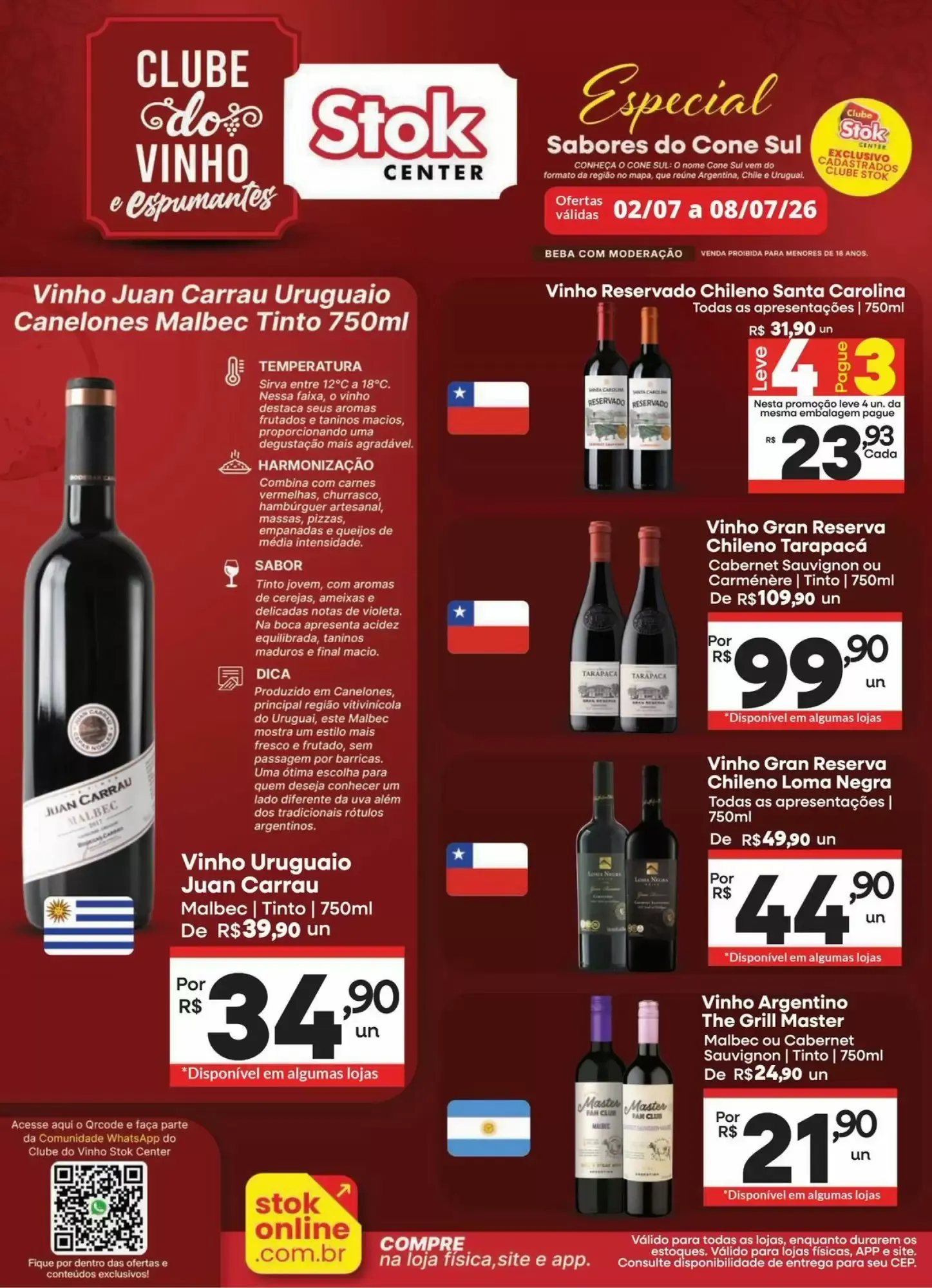Encarte de Especial Sabores do Cone Sul 2 de julho até 8 de julho 2026 - Pagina 1