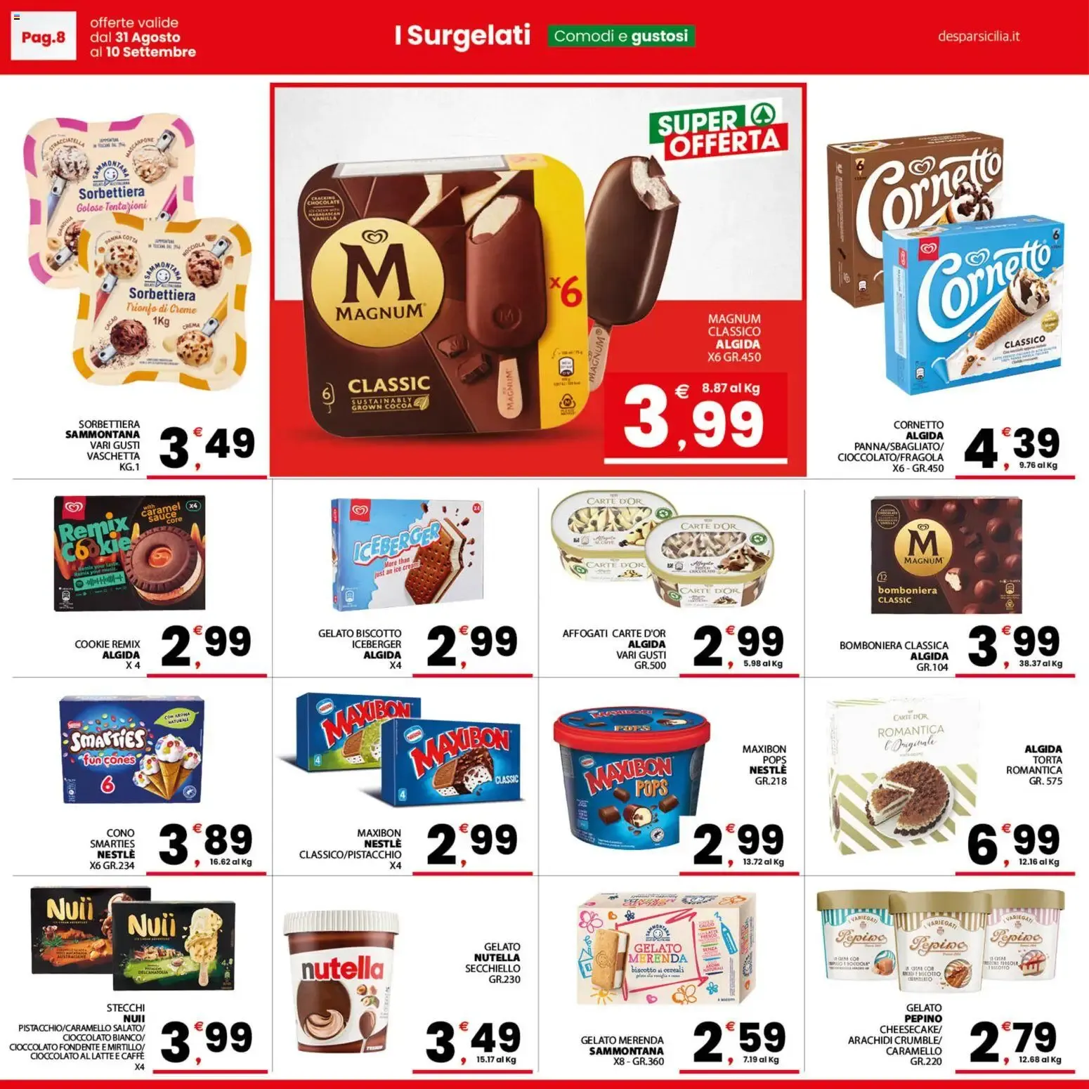 Nuovo Despar volantino Sicilia dal 31/08/2026 > offerte anteprima 🛍️ da 31 agosto a 10 settembre di 2026 - Pagina del volantino 8