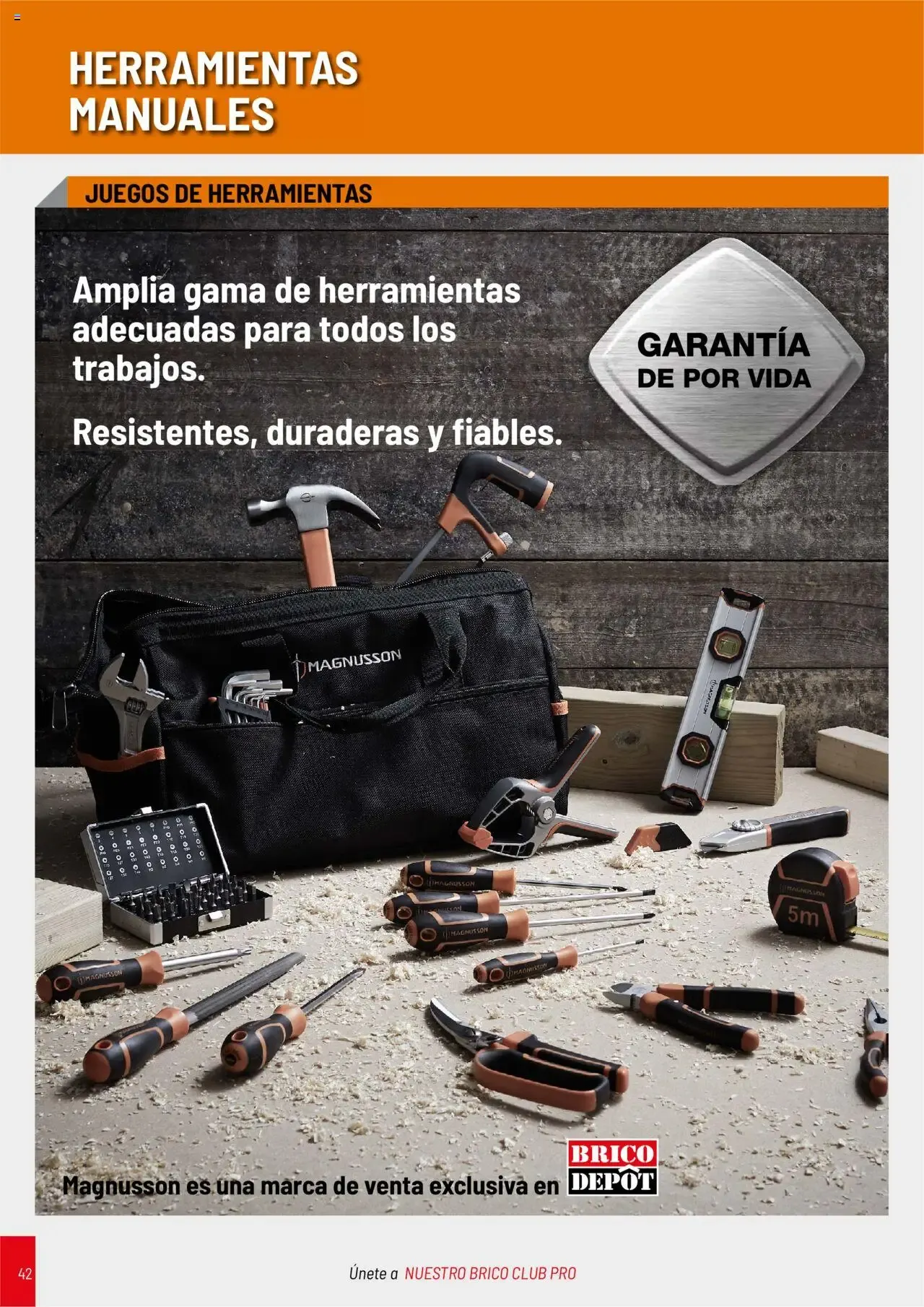 Catálogo de BRICO DEPOT CATÁLOGO HERRAMIENTAS 2025 1 de abril al 31 de diciembre 2026 - Página 42