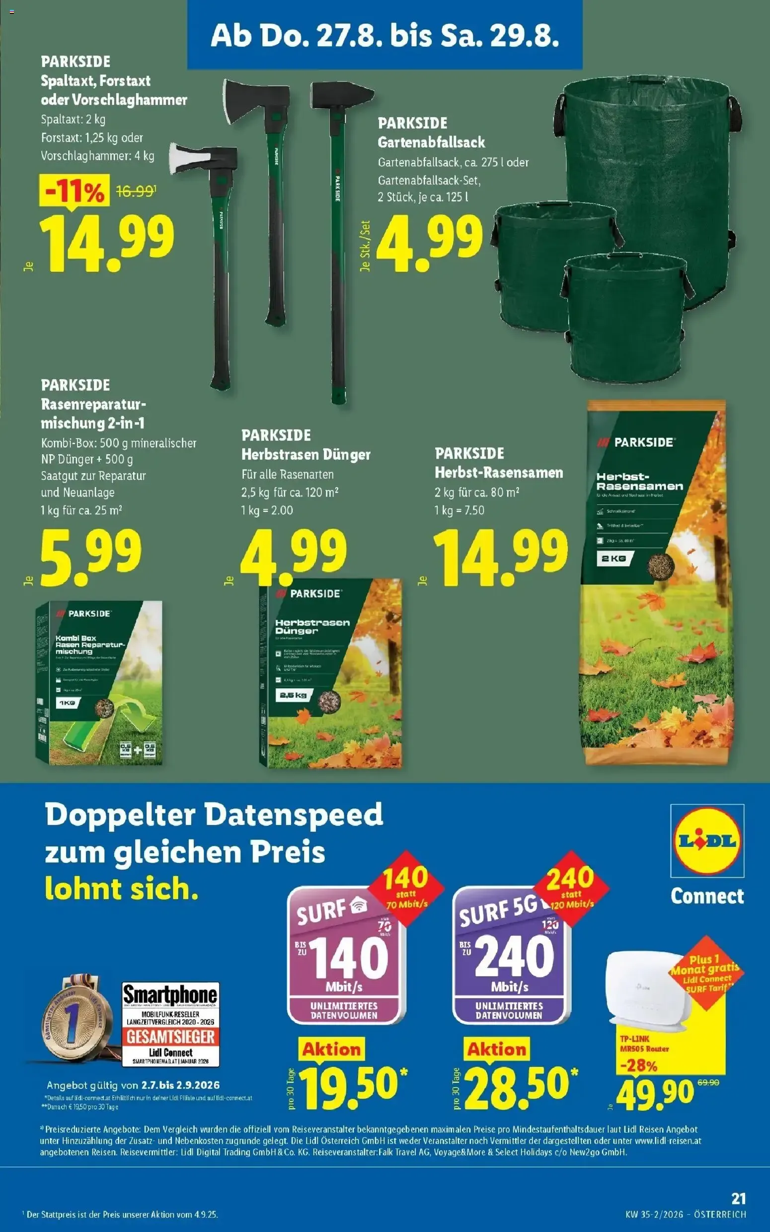 Lidl XXL Angebote von 27. August bis 29. August 2026 - Flugblätt seite  25
