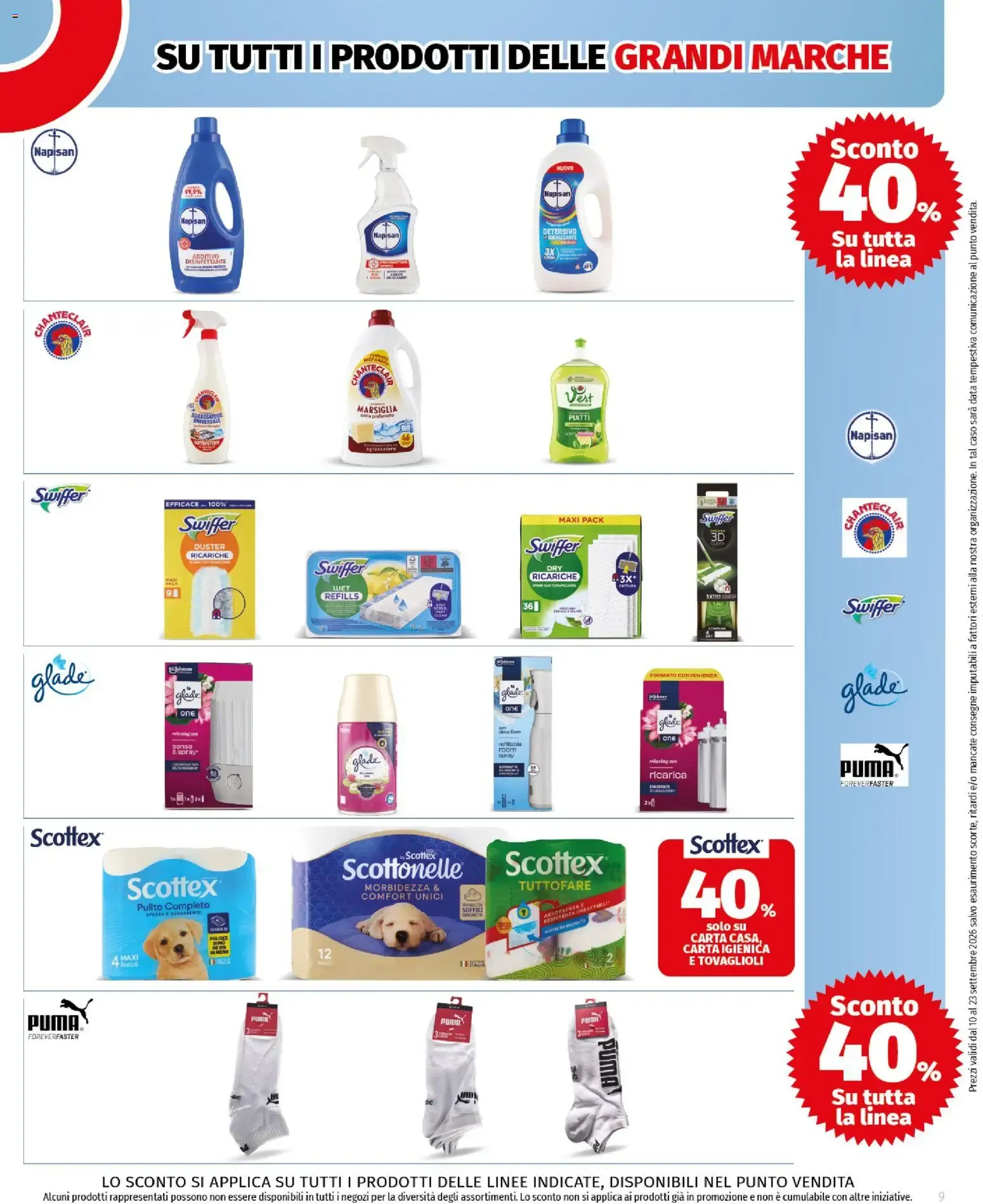 Coop Superstore: Scegli tu Grandi Marche con sconti da 10 settembre a 23 settembre di 2026 - Pagina del volantino 9