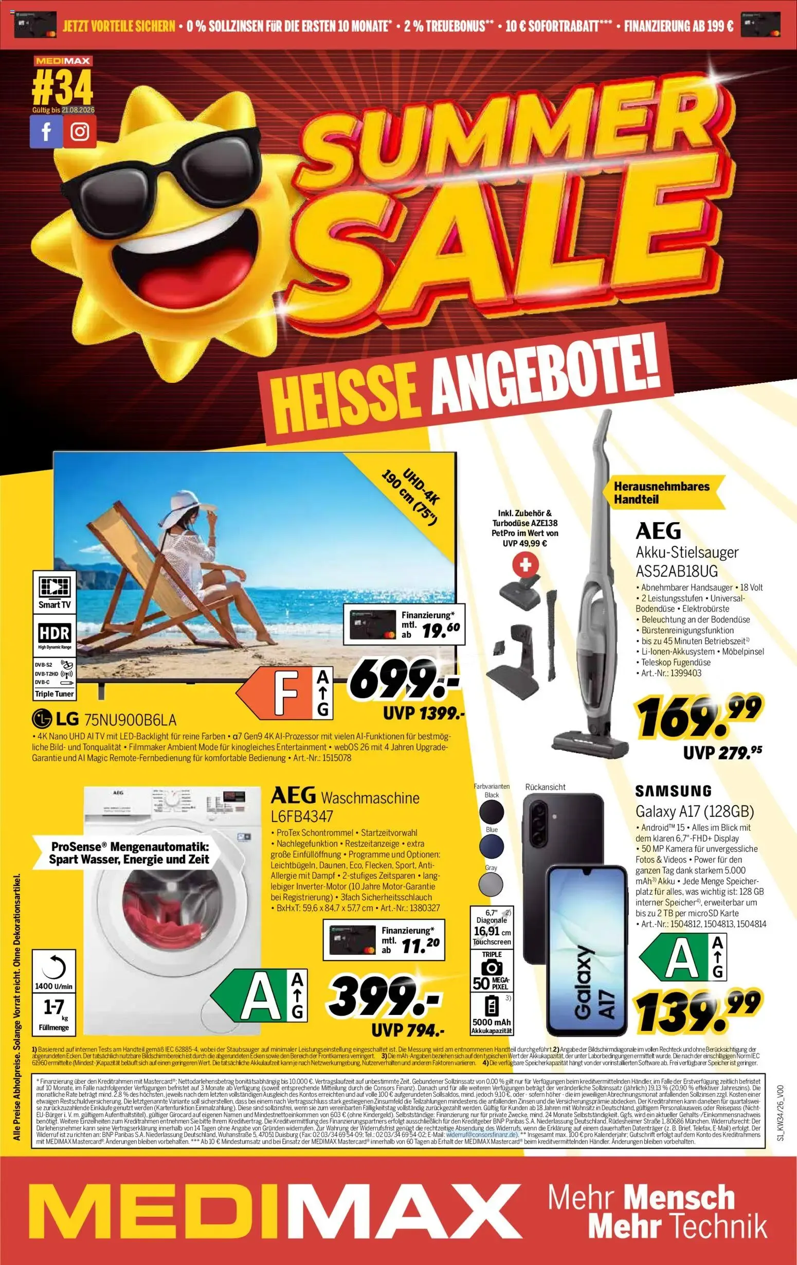 Medimax Summer Sale: Heisse Angebote! von 15. August bis 21. August 2026 - Prospekt seite 1