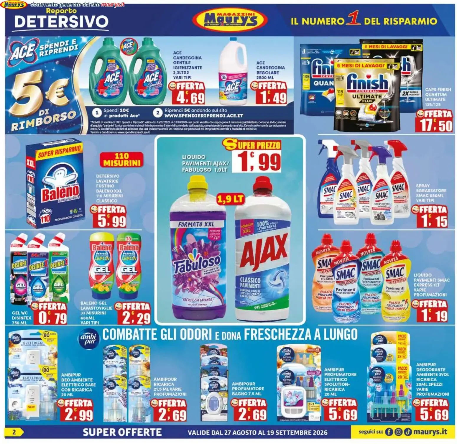 Maury's volantino dal 27/08/2026 - online Offerte da 27 agosto a 19 settembre di 2026 - Pagina del volantino 2