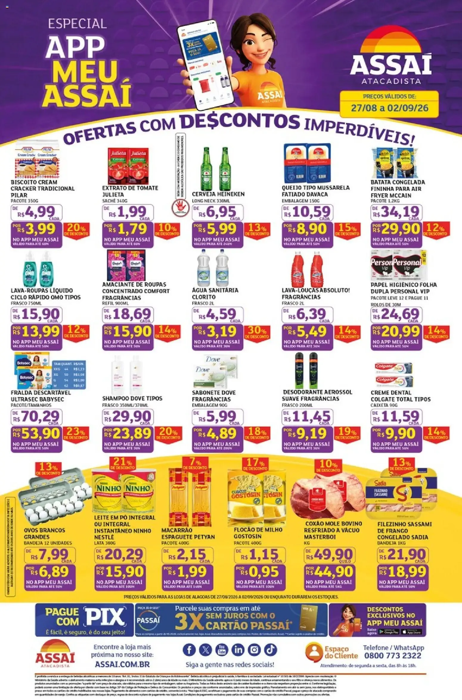 Encarte de Assaí Atacadista ofertas - AL de 27/08/2026 | Promoções Online 27 de agosto até 2 de setembro 2026 - Pagina 1