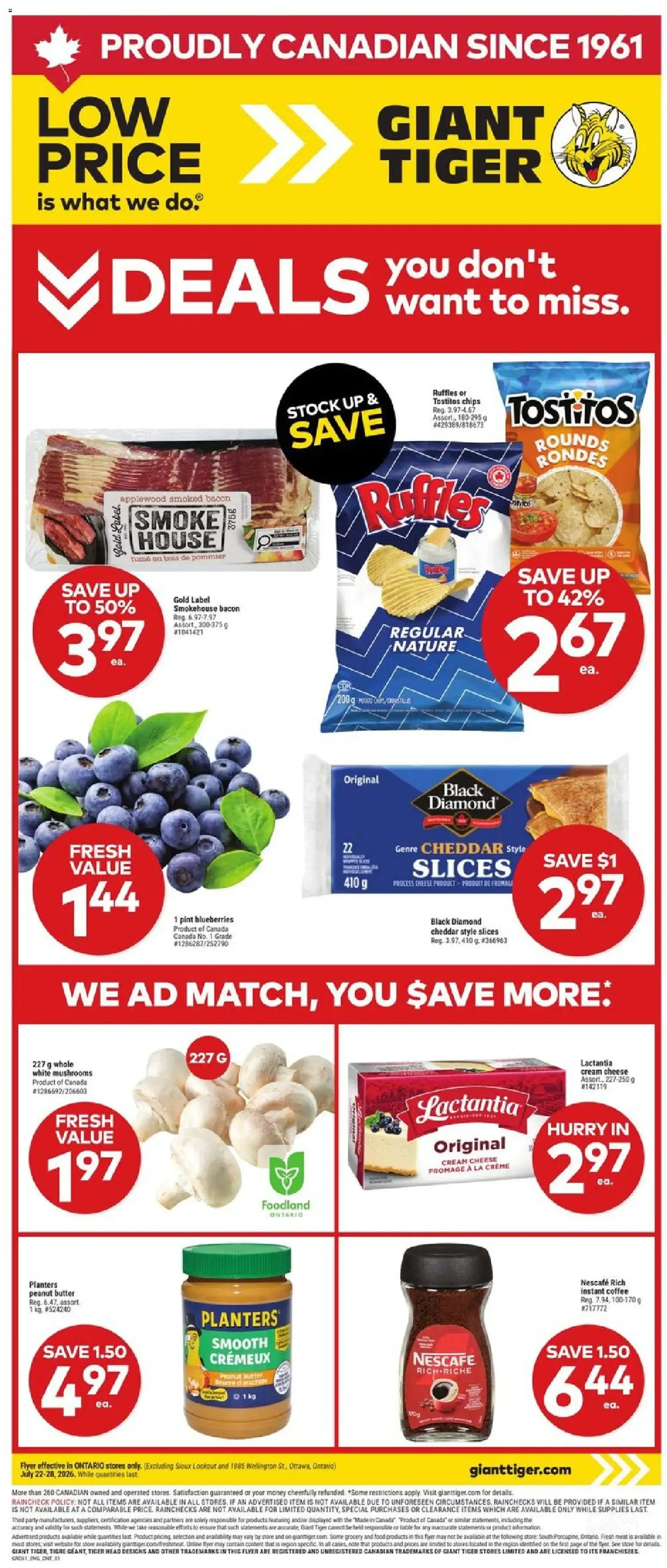 Giant Tiger Flyer | from Jul 22, 2026 | Weekly deals