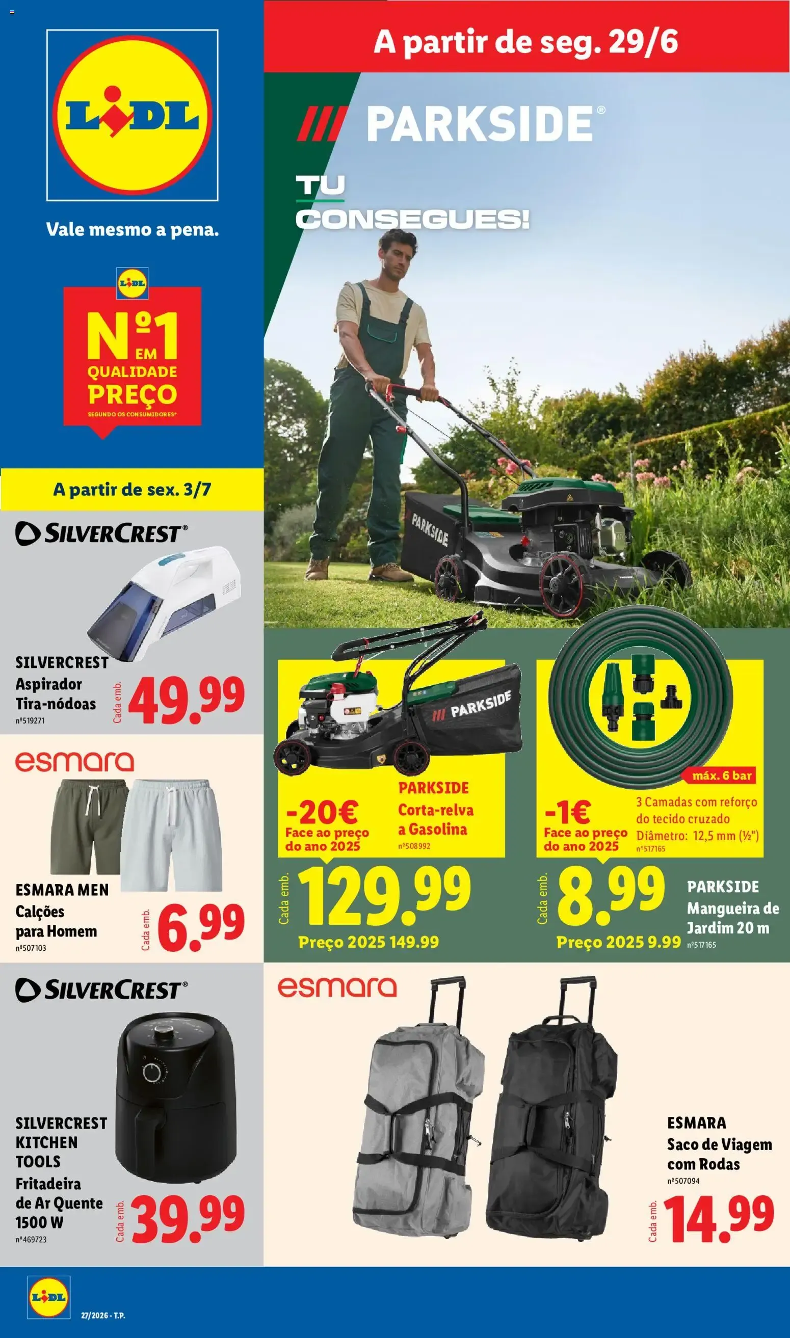 Folheto Lidl Novidades » de 29/06/2026 - 05/07/2026 de 29 de junho até 5 de julho 2026 - Pagina 1