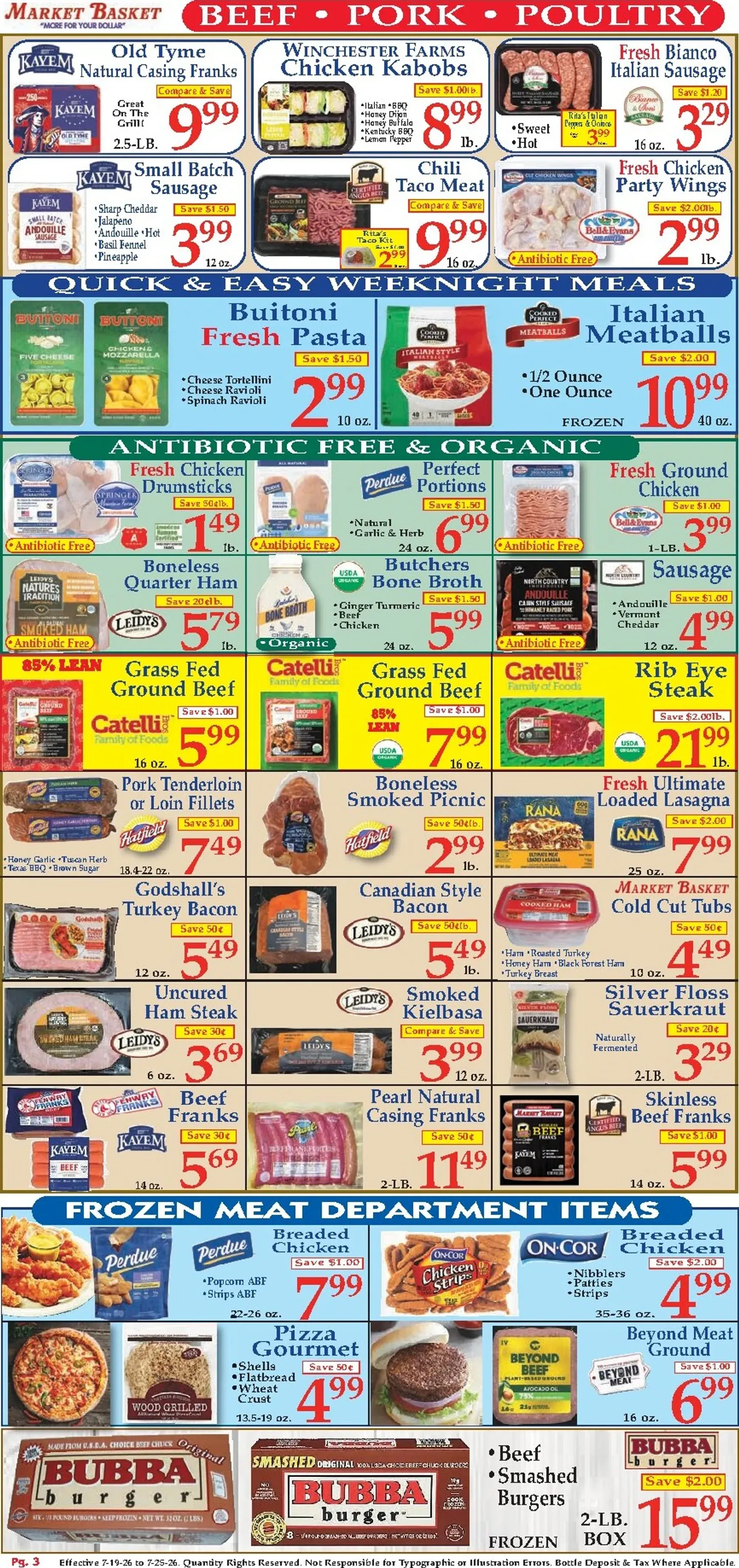 Weekly ad Market Basket - More for your Dollar from July 19 to July 25 2026 - Page 3