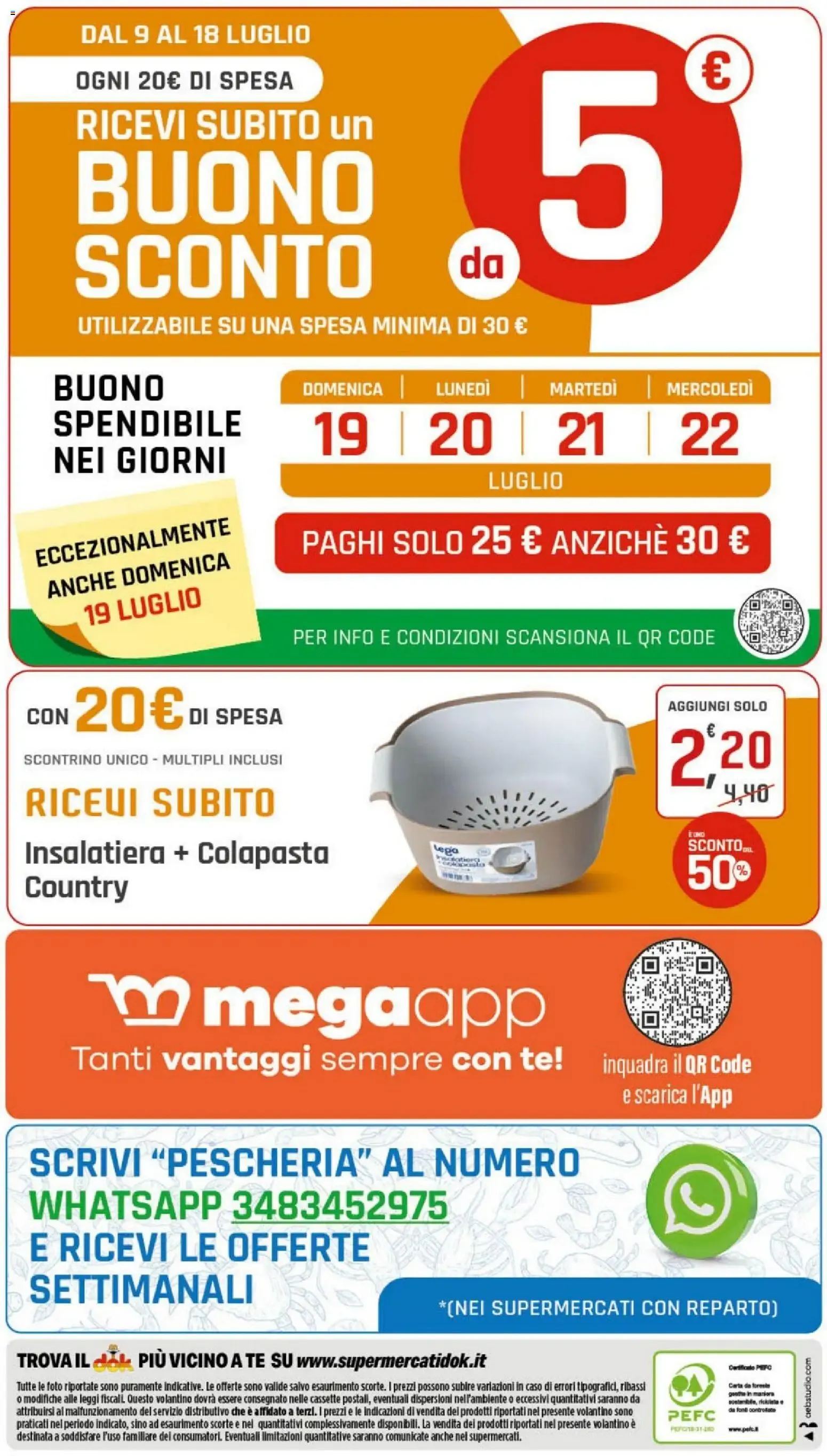DOK Supermercati - Sotto Costo da 9 luglio a 18 luglio di 2026 - Pagina del volantino 20