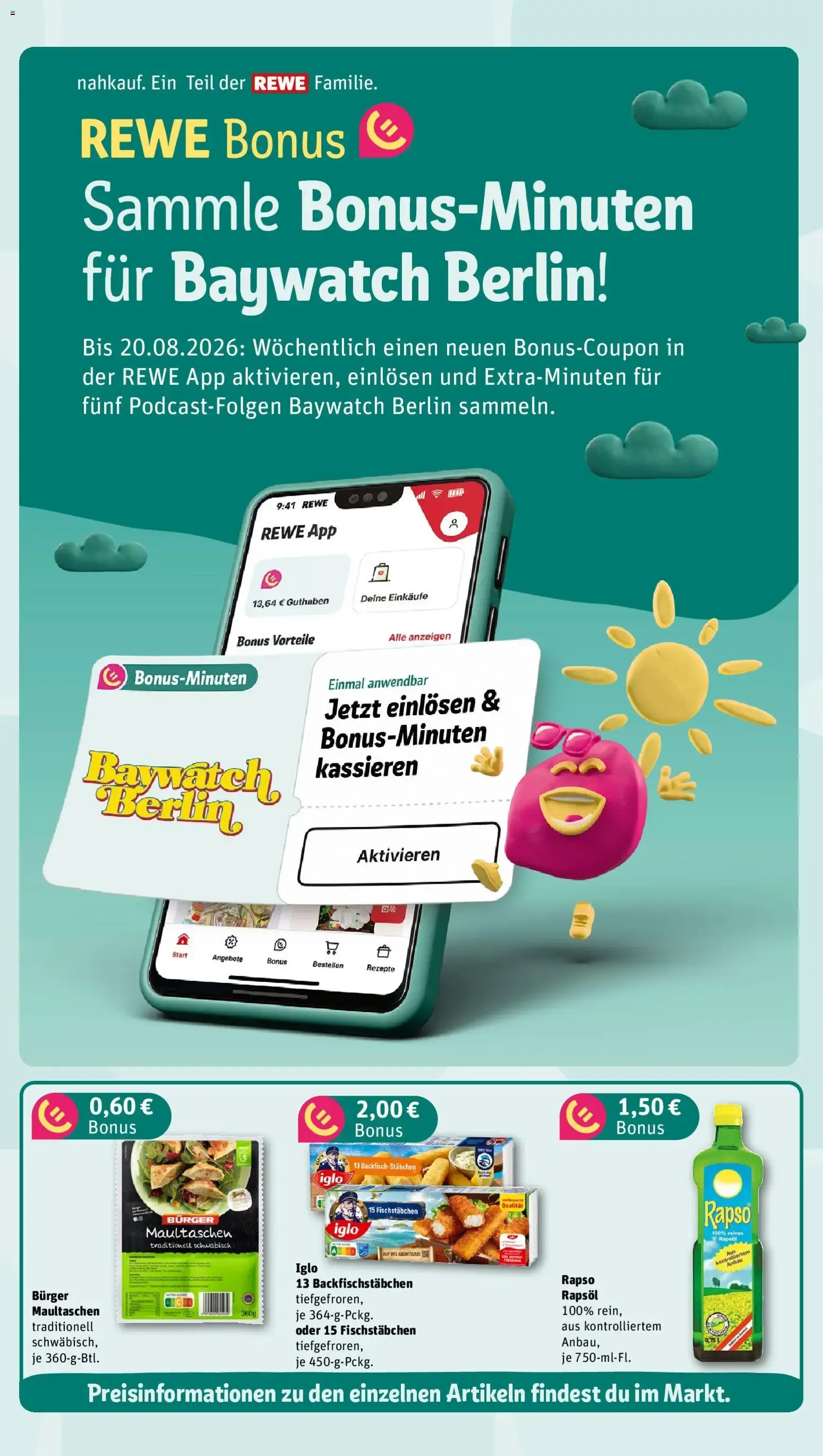 Nahkauf Prospekt (ab 20.07.2026) zum Blättern von 20. Juli bis 26. Juli 2026 - Prospekt seite 4