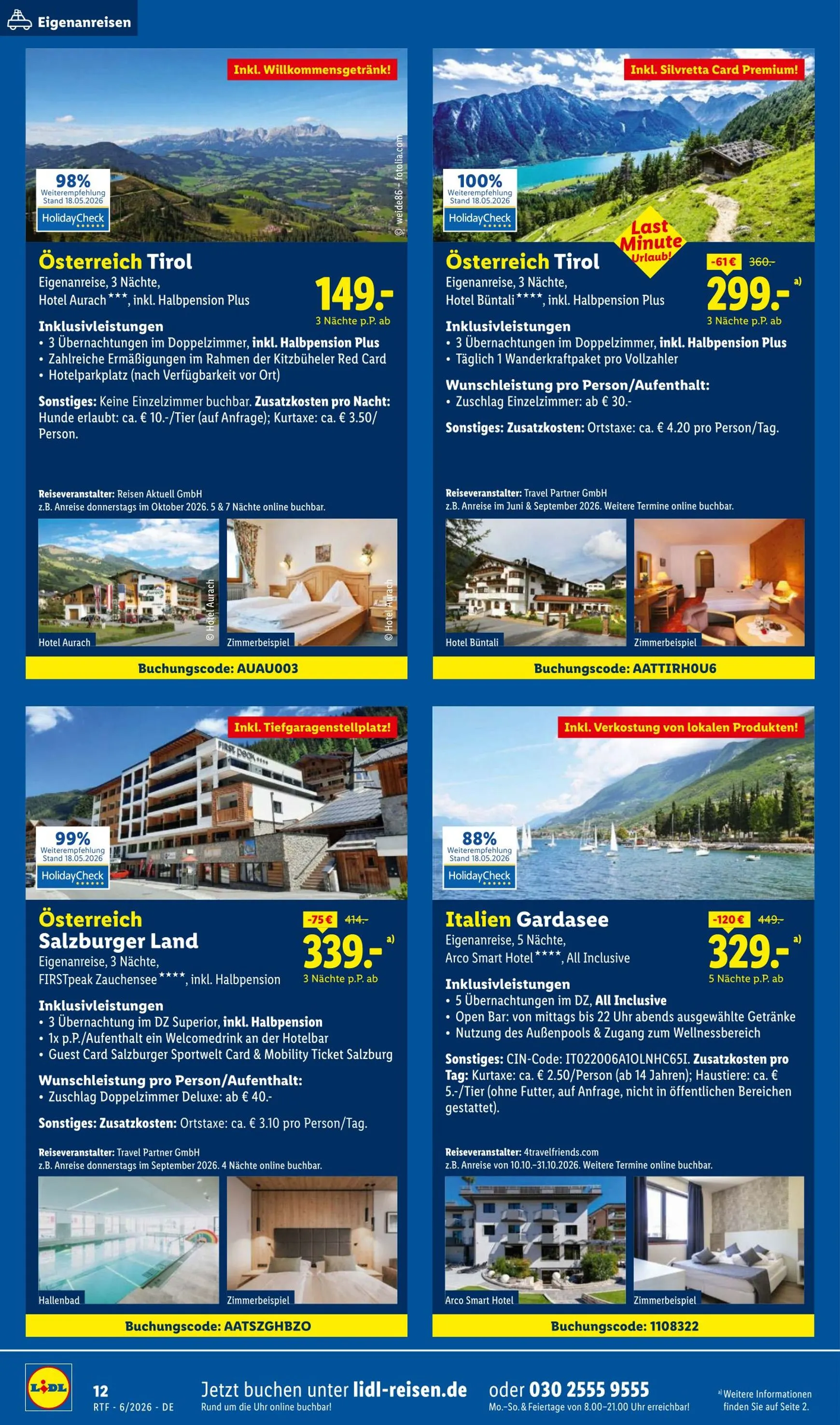 Lidl - Reise Highlights Prospekt – von Donnerstag 11.06.2026 bis Mittwoch 15.07.2026 von 13. Juni bis 15. Juli 2026 - Prospekt seite 12