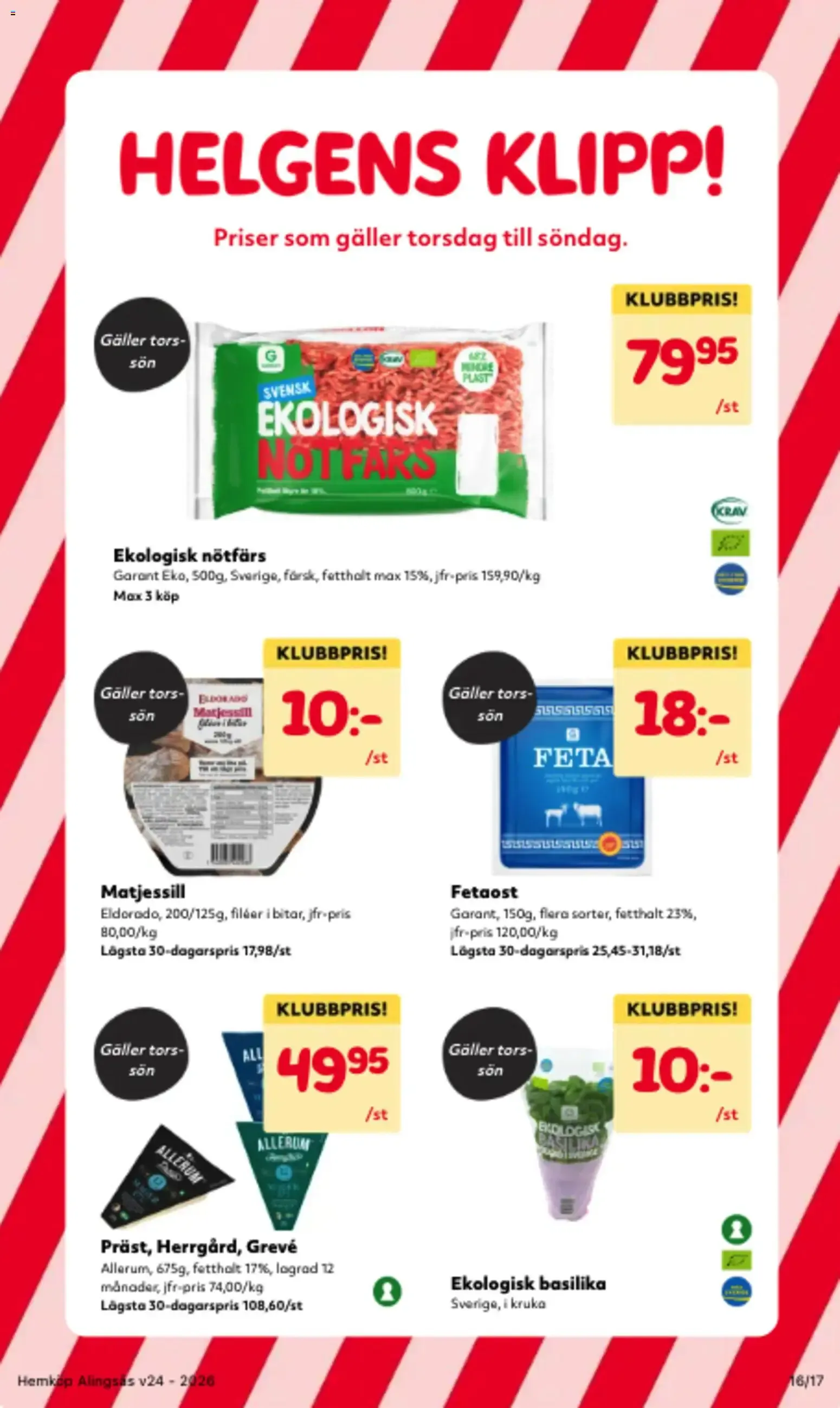 Hemköp VECKANS BÄSTA PRISER! från 8 juni till 14 juni 2026 - Reklamblad sidor 16