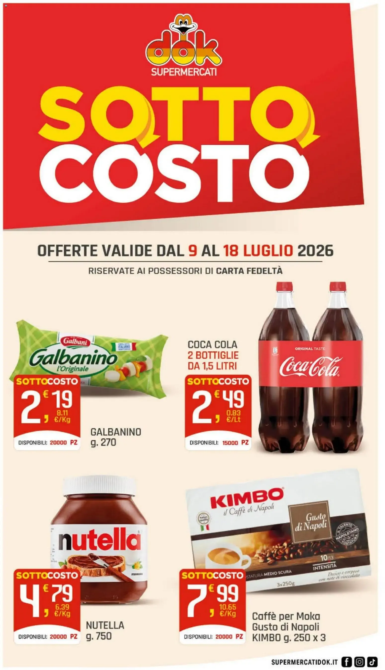 SOTTO COSTO da 9 luglio a 18 luglio di 2026 - Pagina del volantino 1