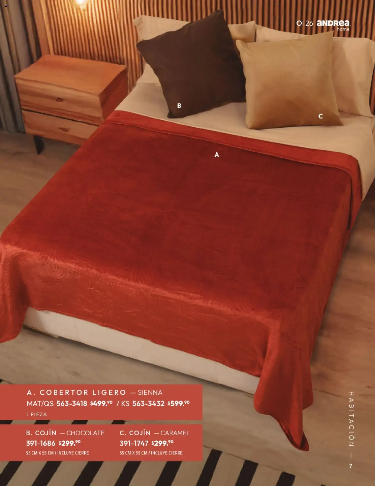 Catálogo de Andrea Home: Otoño - Invierno 2026 1 de septiembre al 31 de diciembre 2026 - Pagina 7
